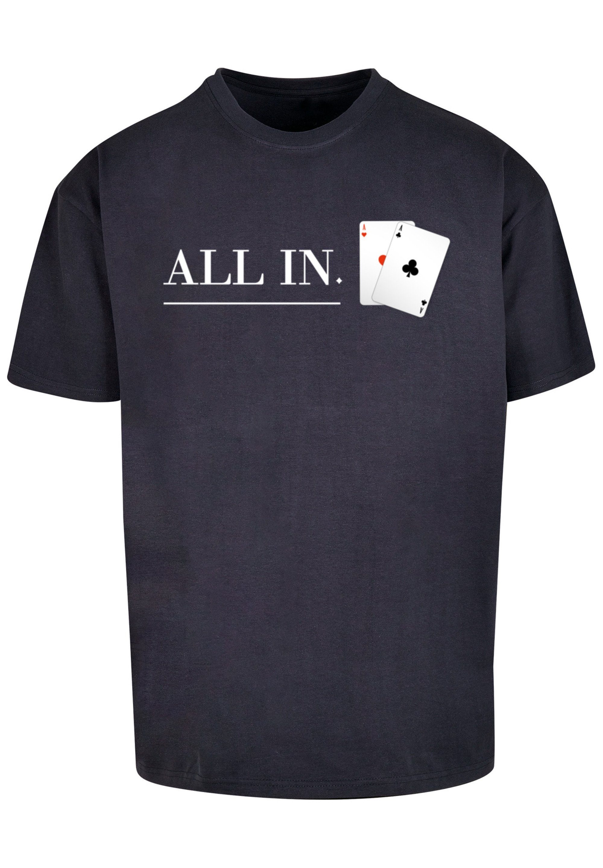 Karten F4NT4STIC Poker In All Print navy T-Shirt