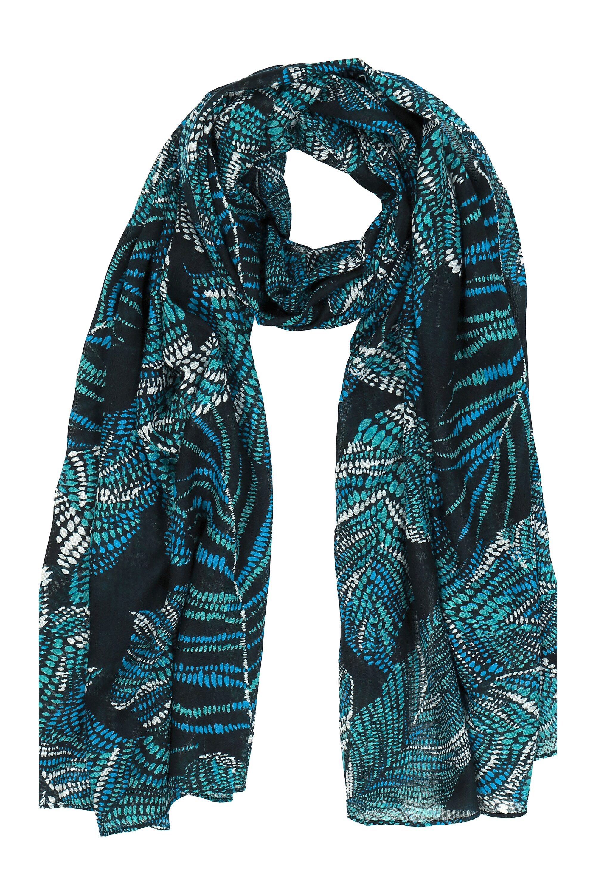 Ulla Popken Halstuch Schal Blätter günstig online kaufen