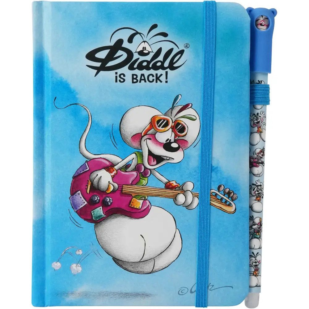Diddl Notizbuch Diddl Notizbuch A6 mit Stift – blau