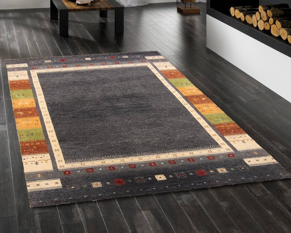 Rug Studios Teppich TANGER, Rechteckig, Höhe: 20 mm, Wohnzimmer, 70 x 140 cm, Grau