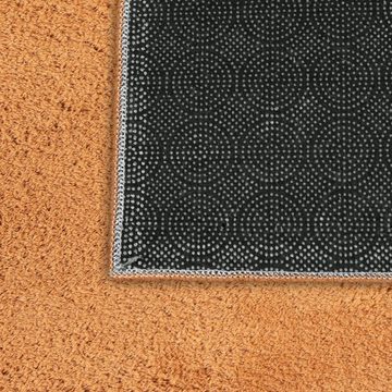 Hochflor-Teppich Shaggy Teppich mit Hoch- & Langflor, waschbar, in terra, Teppich-Traum, rechteckig, Höhe: 18 mm