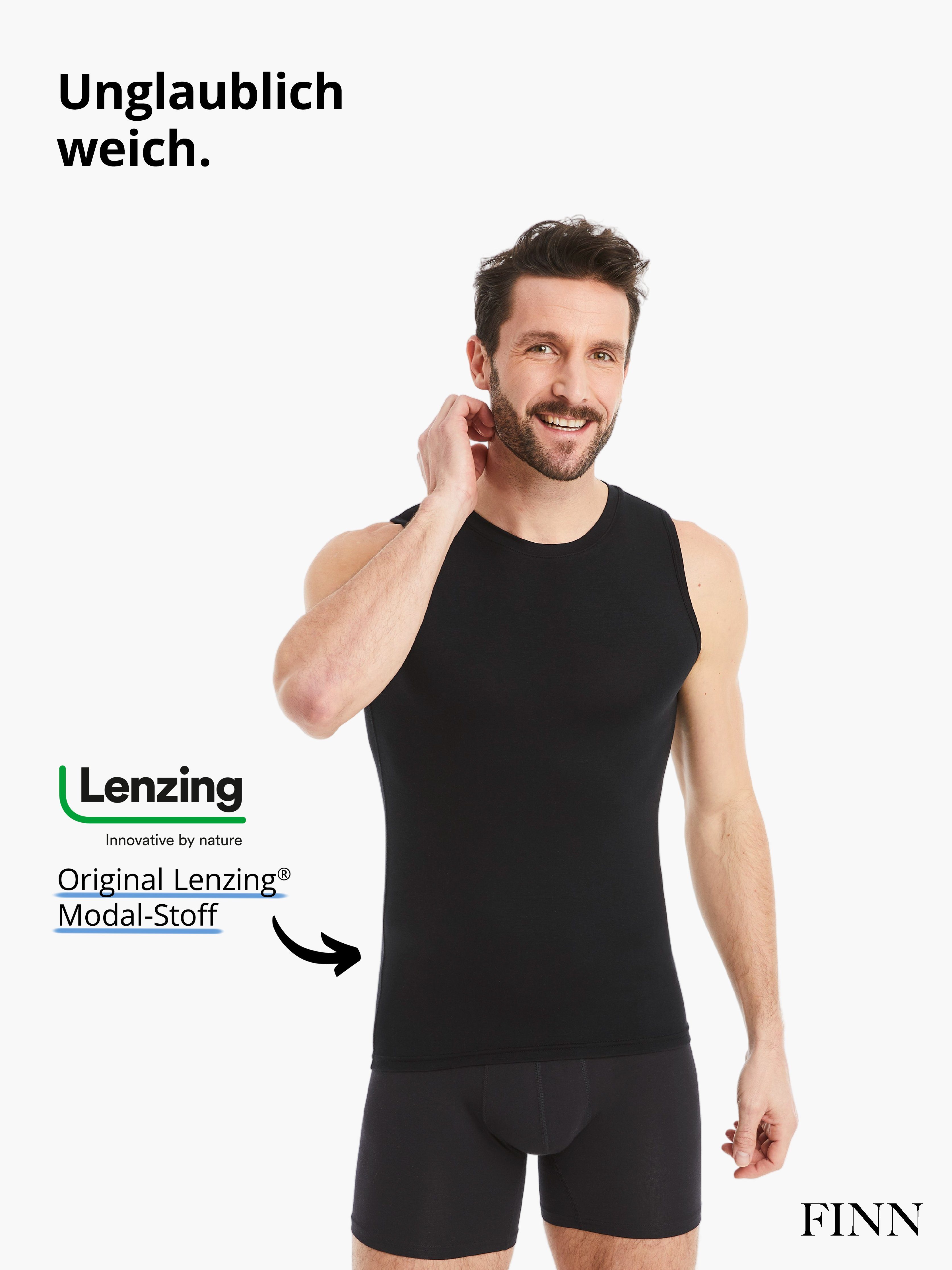 FINN Design Achselhemd Business Unterhemd Herren Ärmellos mit Rundhals-Auss günstig online kaufen