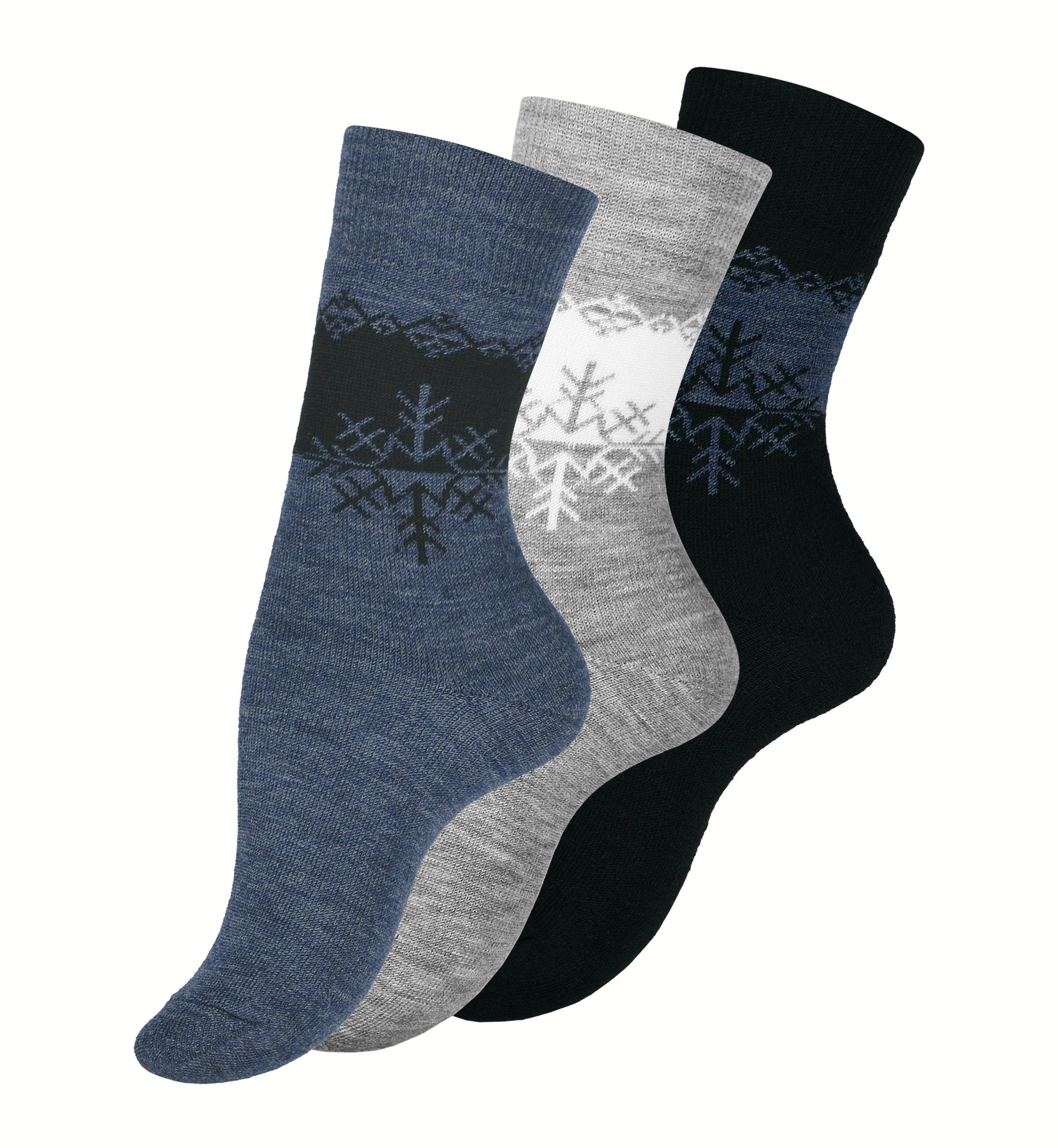 Cotton Prime® Socken (3-Paar) mit Innenfrottee