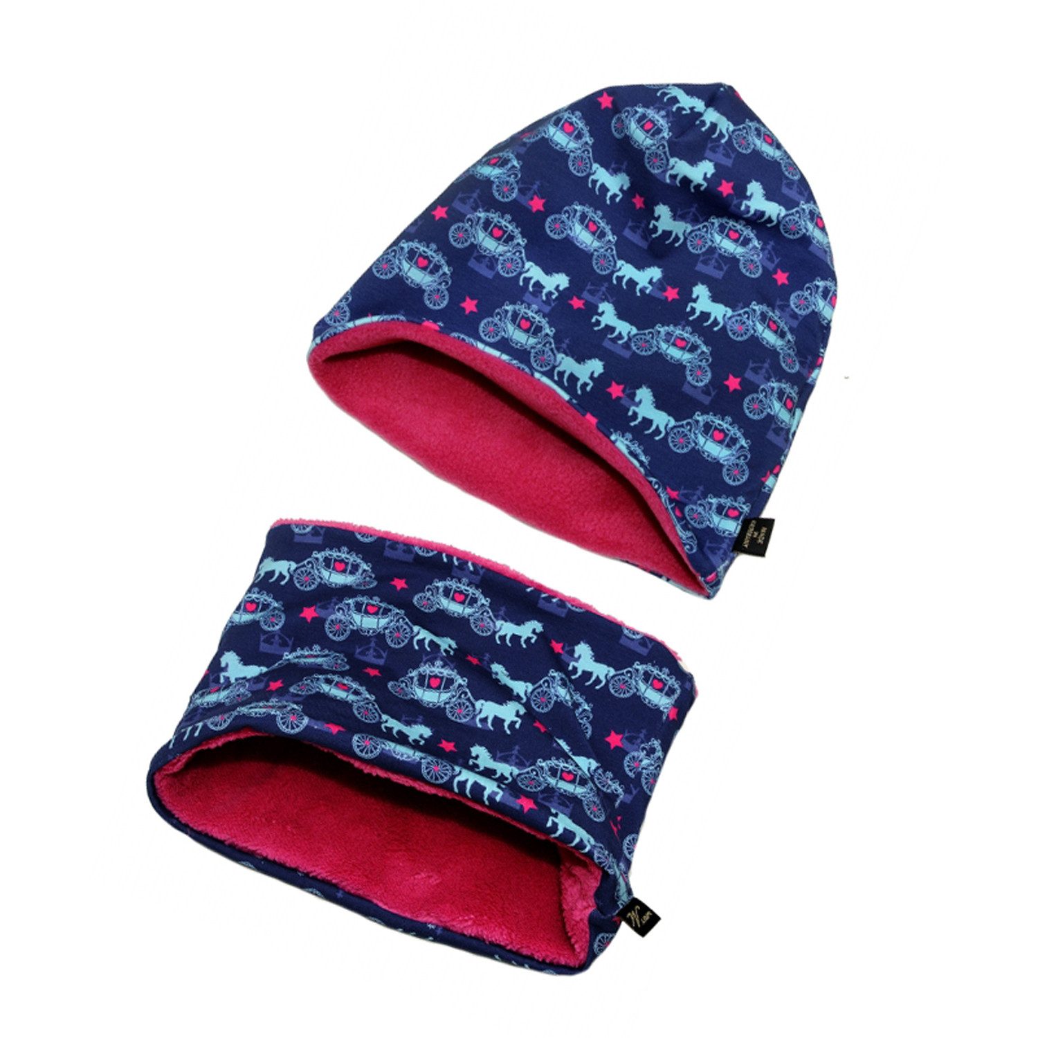 Britta Meier Beanie Warmes Kinder-Set Loop und Beanie (4-8 J) Marke Britta Meier