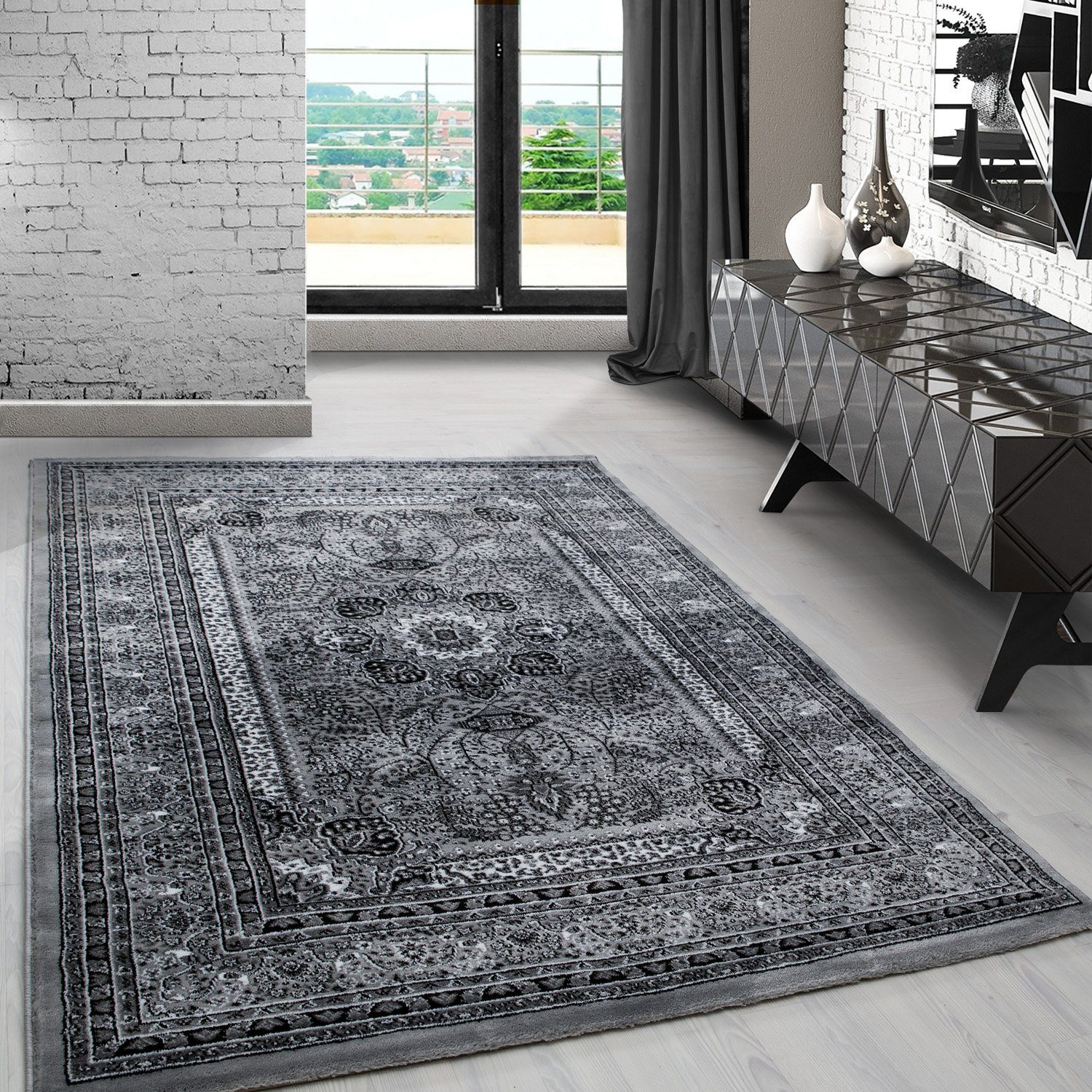 Orientteppich Orientalisch Design, Carpetsale24, Wohnzimmer Teppich Orinet Mustern Webteppich Läufer, Teppich 12 mm, Höhe: orientalischen