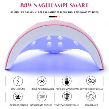 MAGICSHE Lichthärtungsgerät 88W Nailart Lampe,USB UV-Lampe, Quelle Nagel Phototherapie Licht