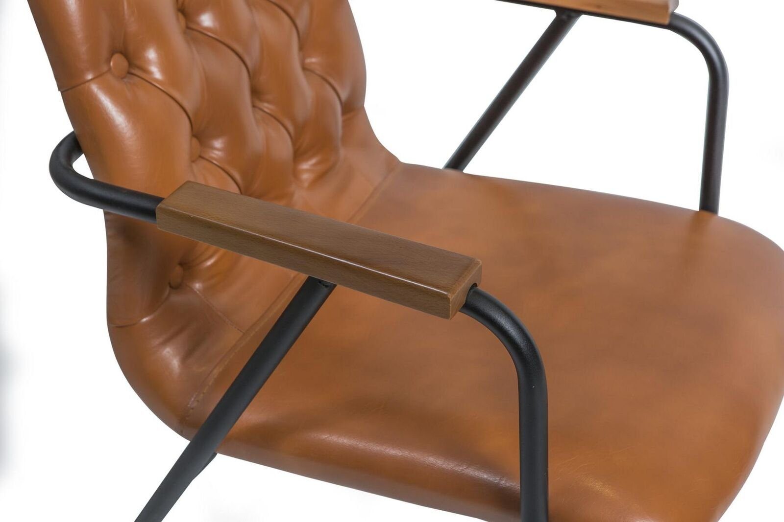Braun Luxus Möbel Europa JVmoebel in Neu, Armlehnen mit Designer Esszimmerstuhl Made Armlehnstuhl Stuhl