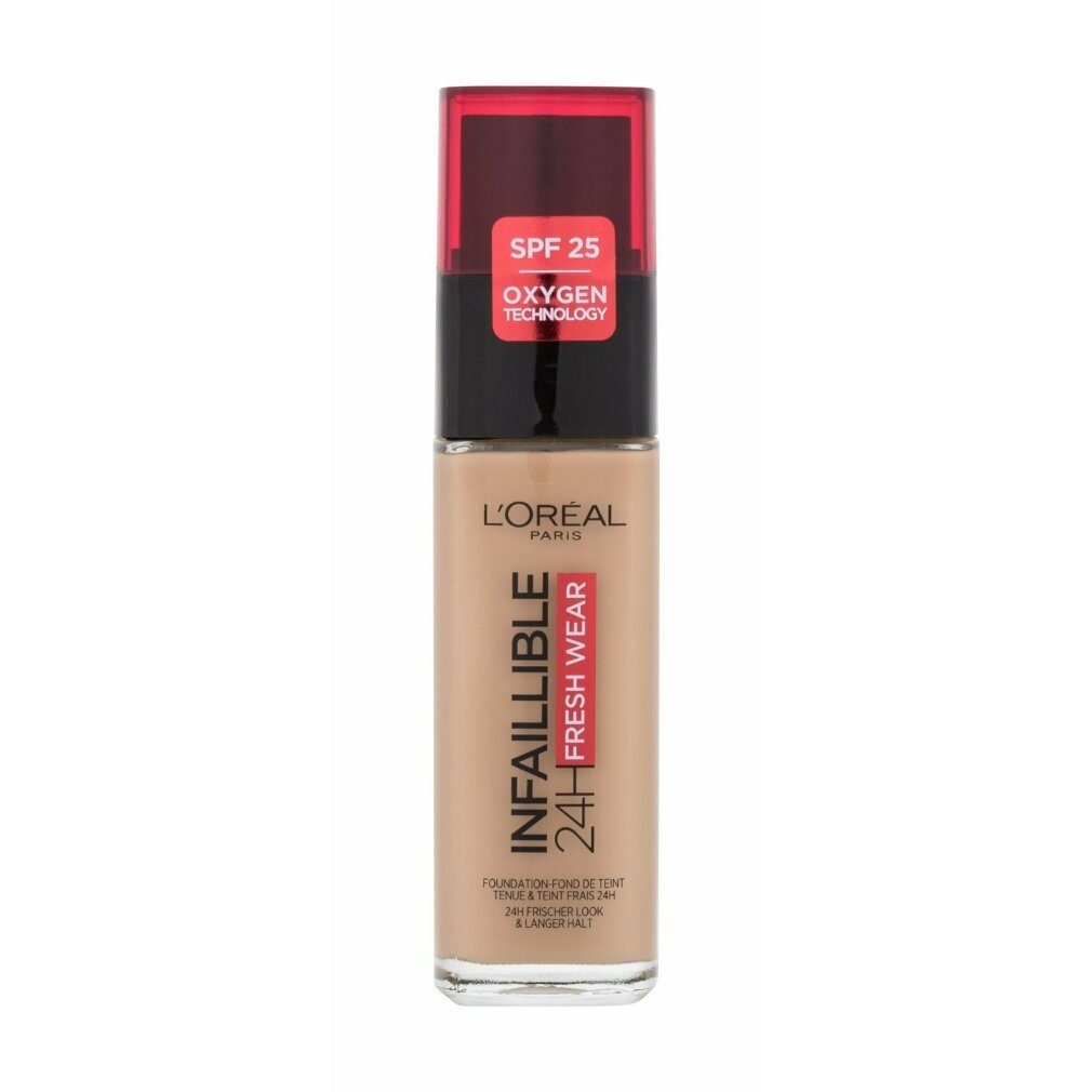 L'Oreal Deutschland Foundation Foundation Infaillible 32H Fresh Wear, 220 Sand, LSF 25, 30 ml