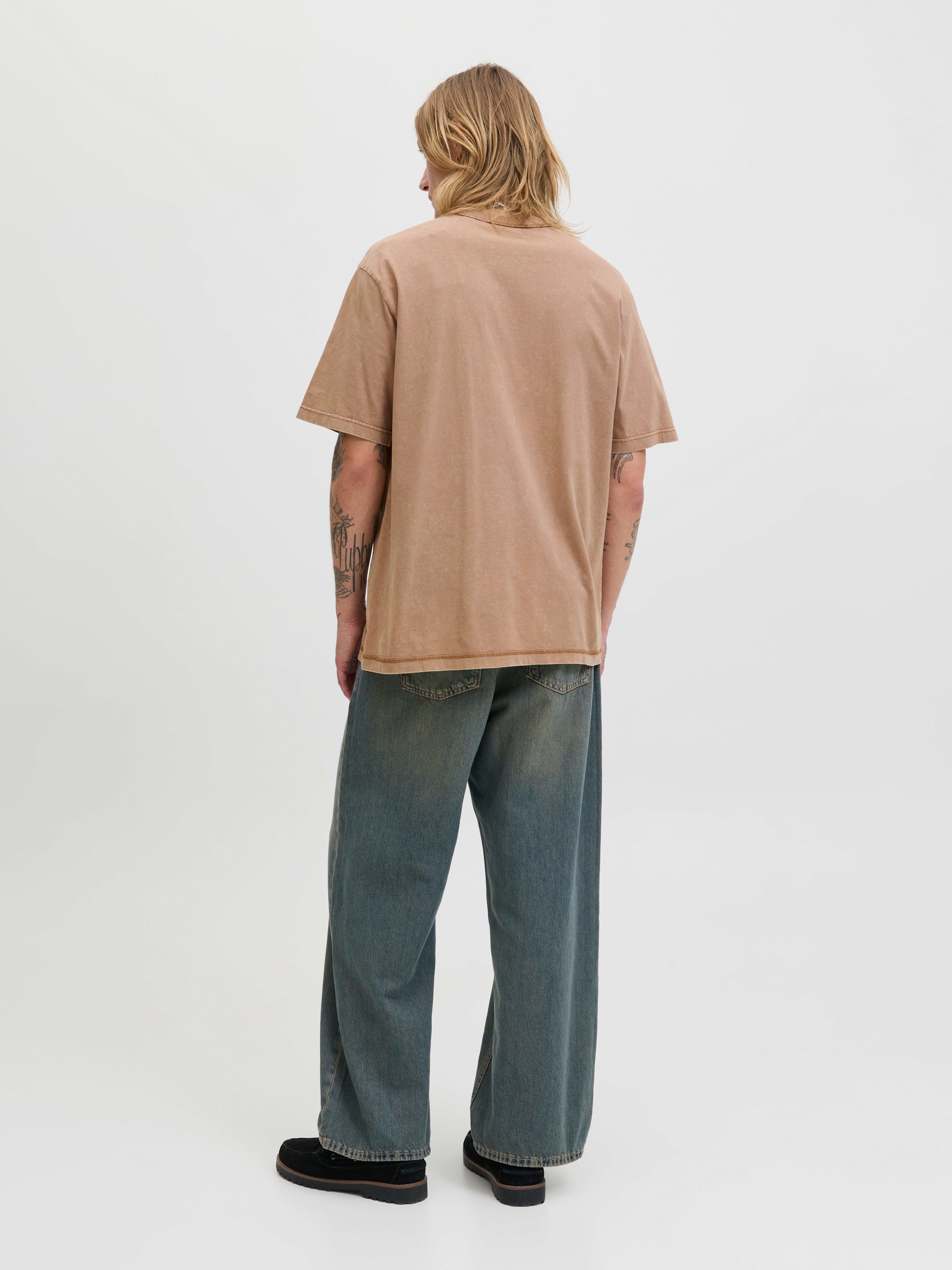 Jack & Jones Rundhalsshirt JJEDOVER PRINT TEE SS CREW NECK