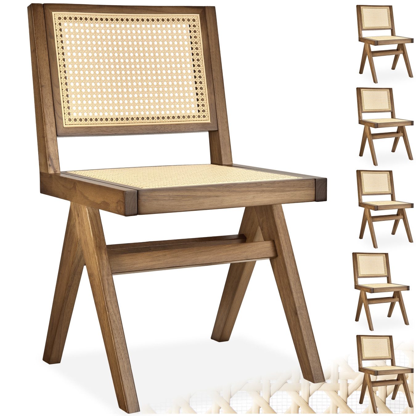 tectake Esszimmerstuhl Holzstuhl (Set., 6 St), günstig online kaufen
