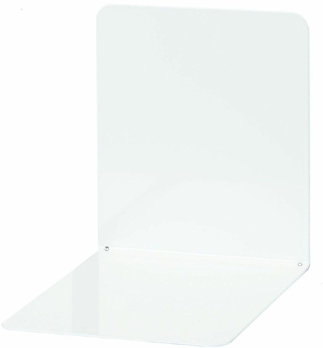Briefablage Buchstützen Metall breit 14x12x14cm weiß VE=2 Stück.