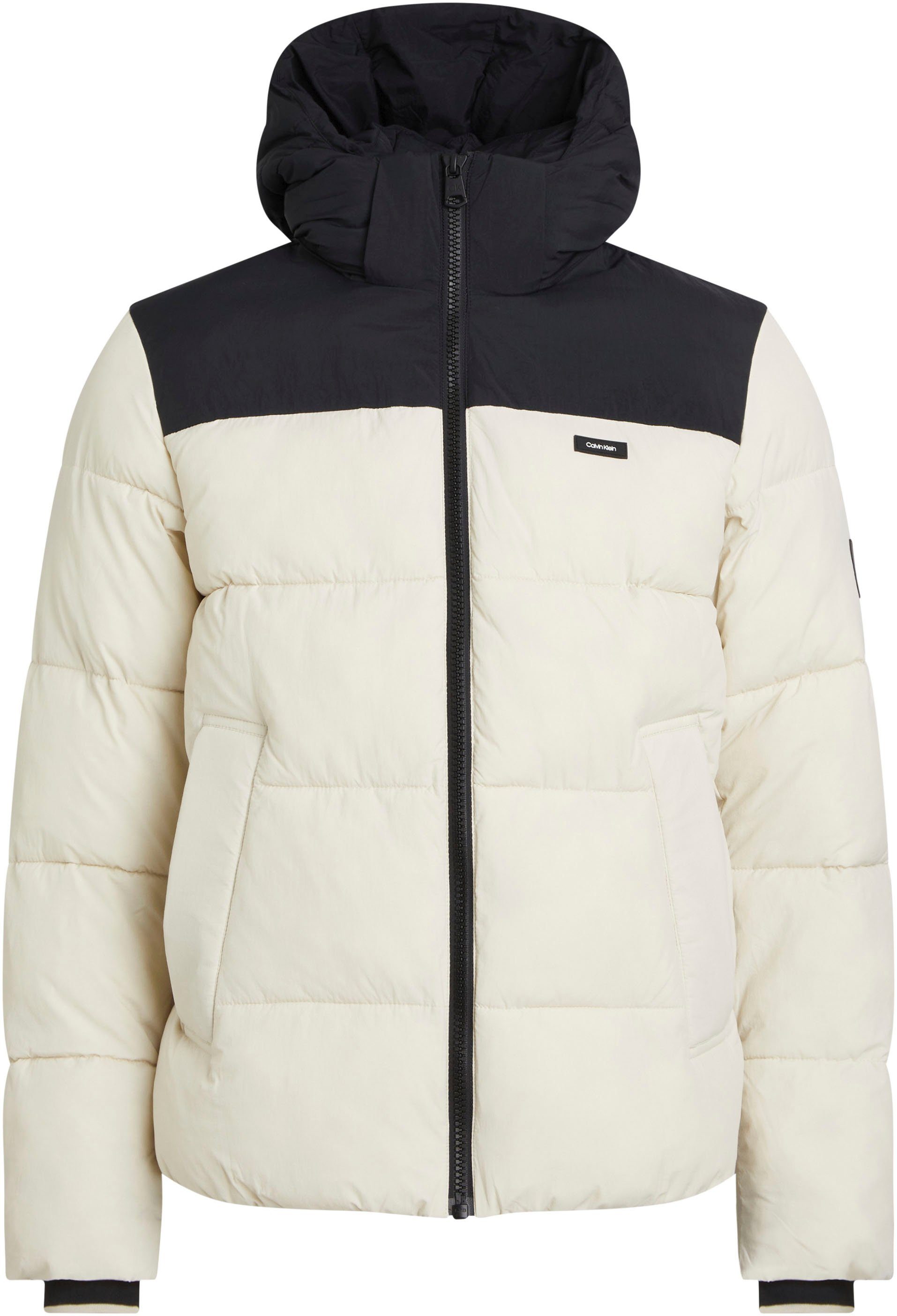 Calvin Klein Big&Tall Winterjacke BT_CRINKLE COLOR BLOCK PUFFER mit Markenlabel | Übergangsjacken