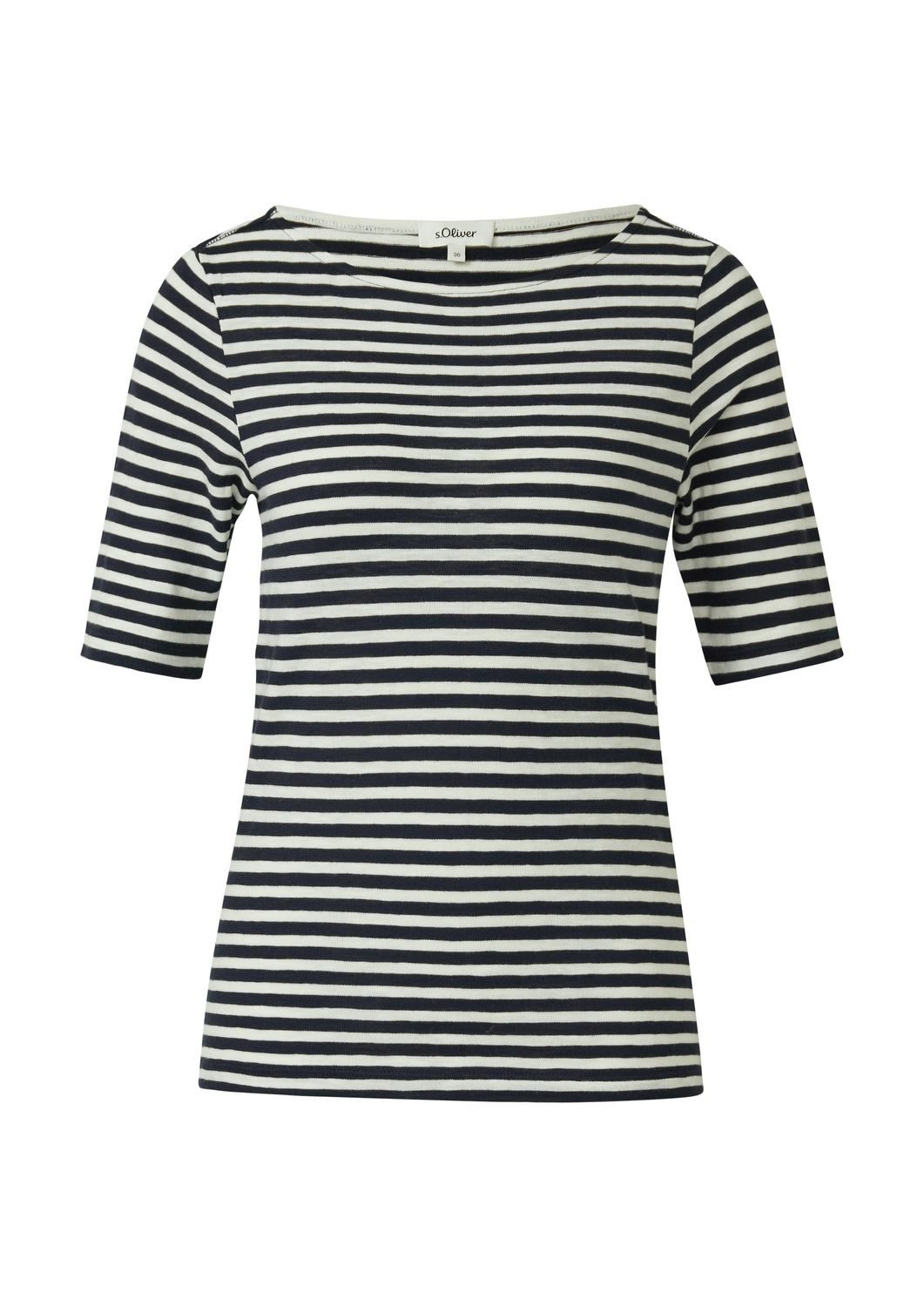 s.Oliver T-Shirt gestreift mit U-Boot-Ausschnitt