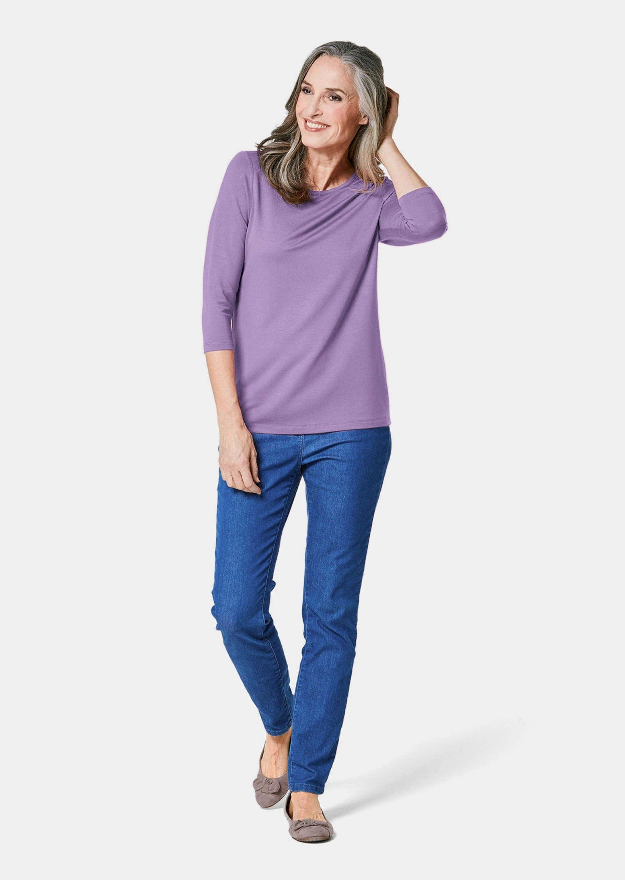 GOLDNER 3/4-Arm-Shirt Kombifreundliches Shirt mit ¾ günstig online kaufen