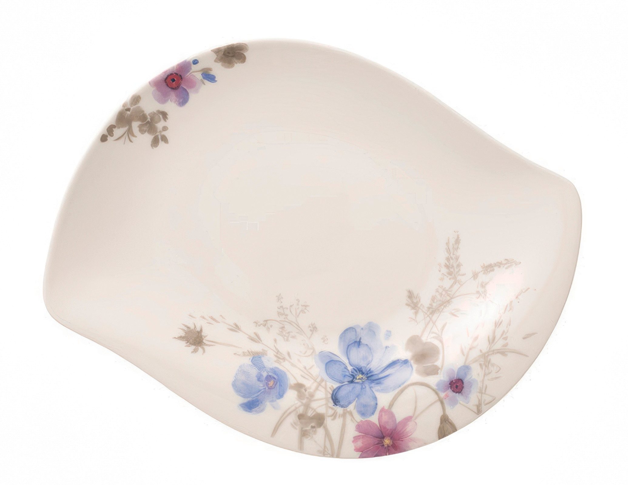 Villeroy & Boch Servierschale Mariefleur Gris, Porzellan, Spülmaschinengeeignet, Mehrfarbig, Blumen, H: 3.8cm