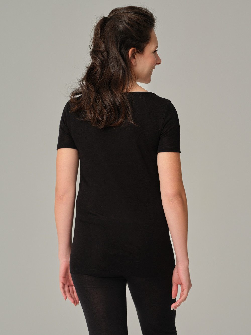 comazo Kurzarmshirt aus Merinowolle und Seide – Bild 2 von 4