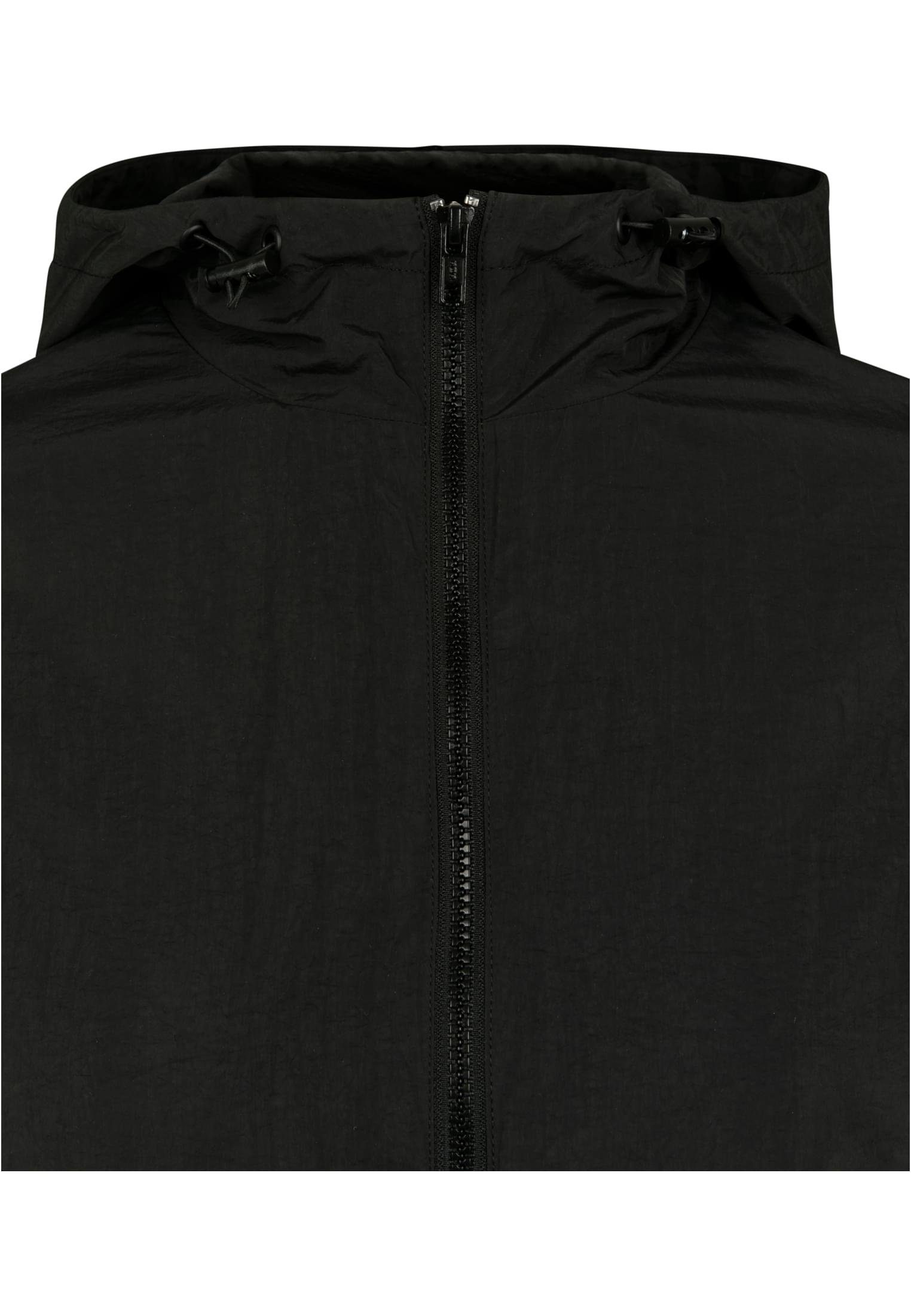 Batwing (1-St) Ladies Crinkle Damen Jacket URBAN CLASSICS black/white Outdoorjacke