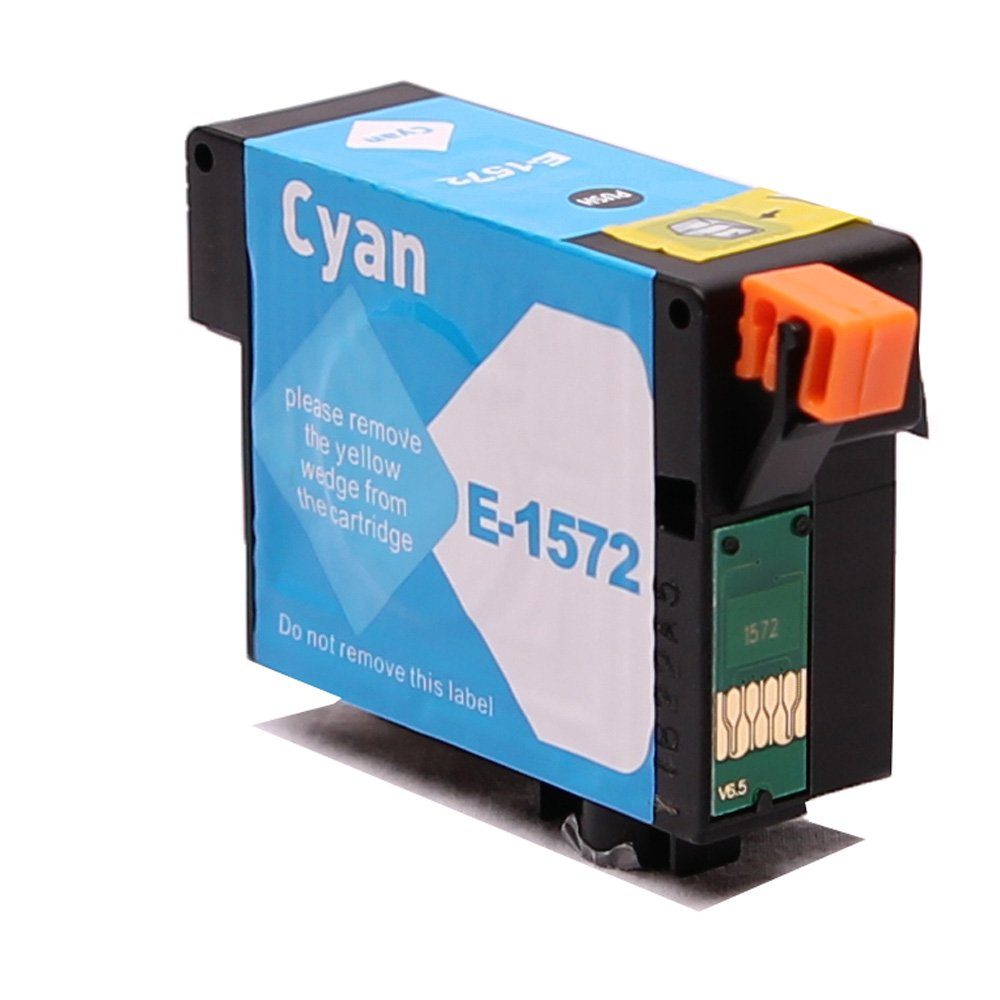 ABC Tintenpatrone T1572 Cyan (Kompatible für Epson Druckerpatrone Stylus Photo R3000)