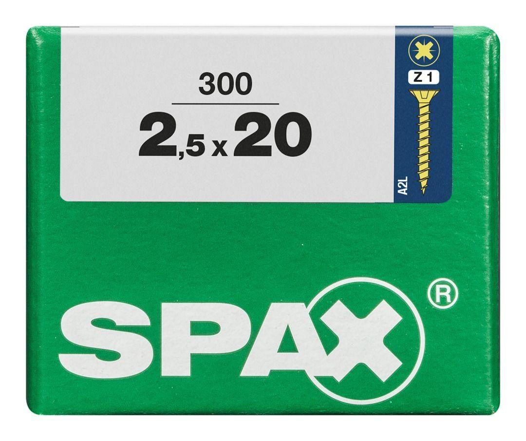 SPAX Holzbauschraube Spax Universalschrauben 2.5 x 20 mm PZ 1 - 300 | Schrauben