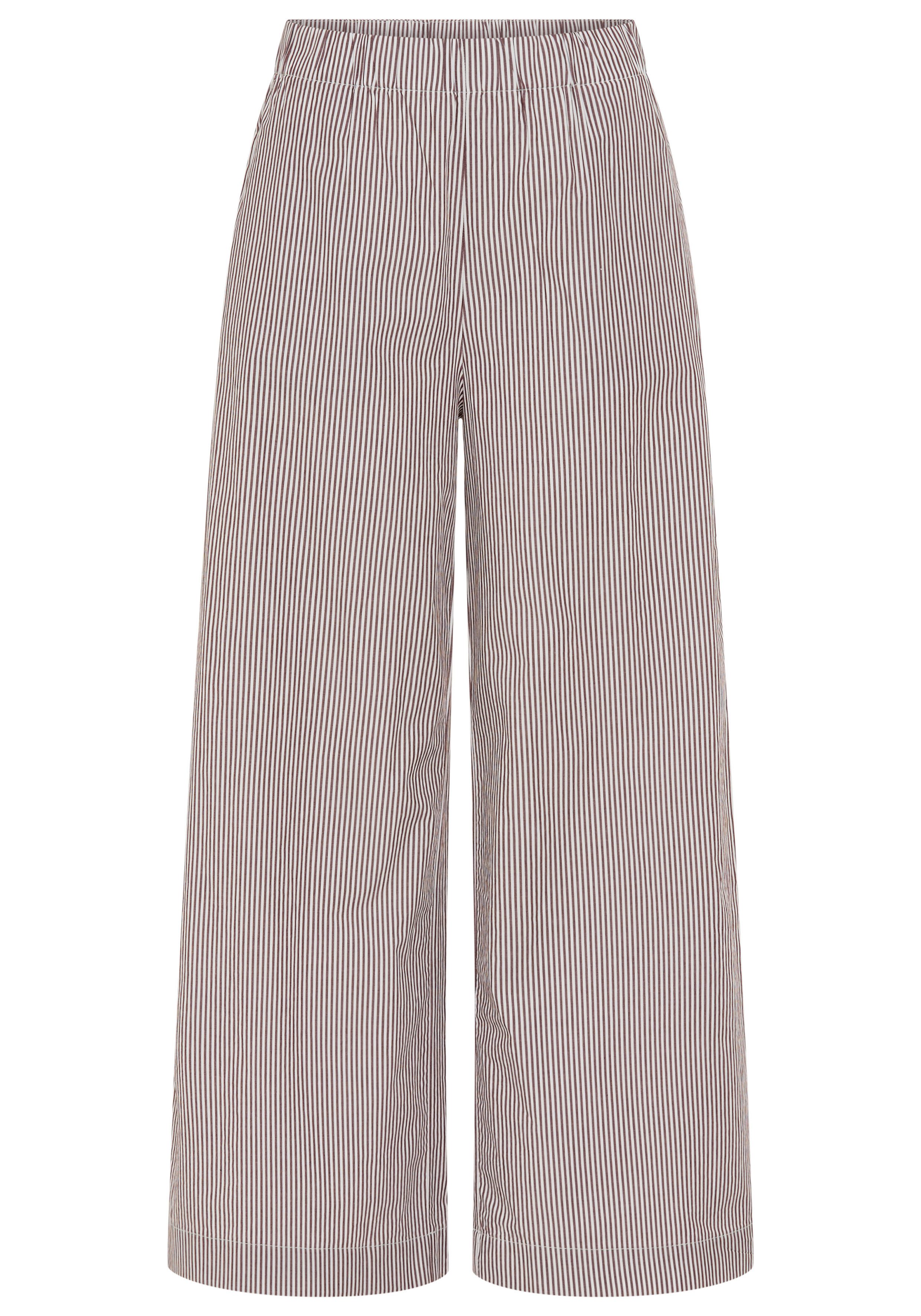 Marc O'Polo DENIM Schlupfhose weites Bein, elastischer Bund, fein gestreift