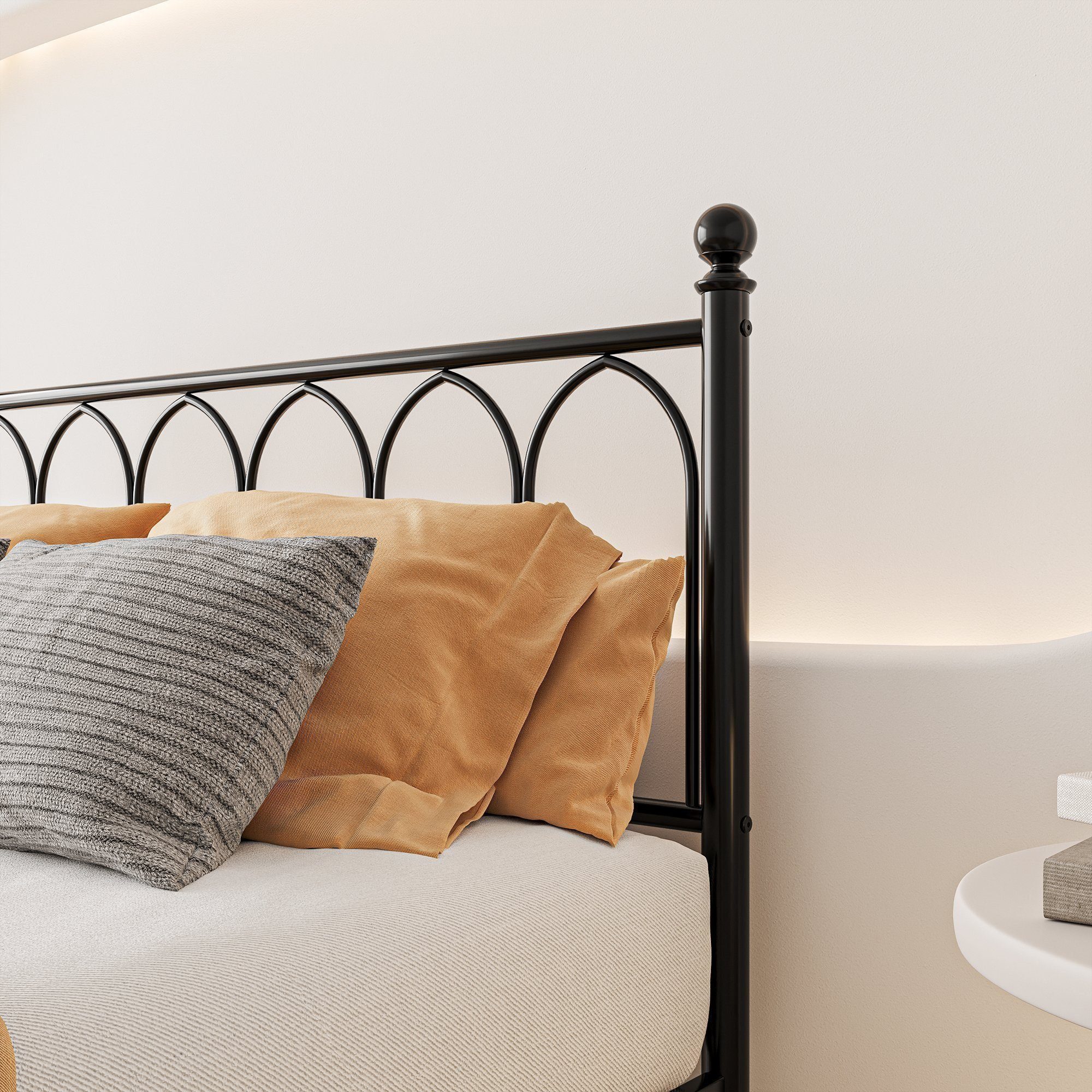 REDOM Metallbett Einzelbett Jugendzimmer mit Lattenrost günstig online kaufen