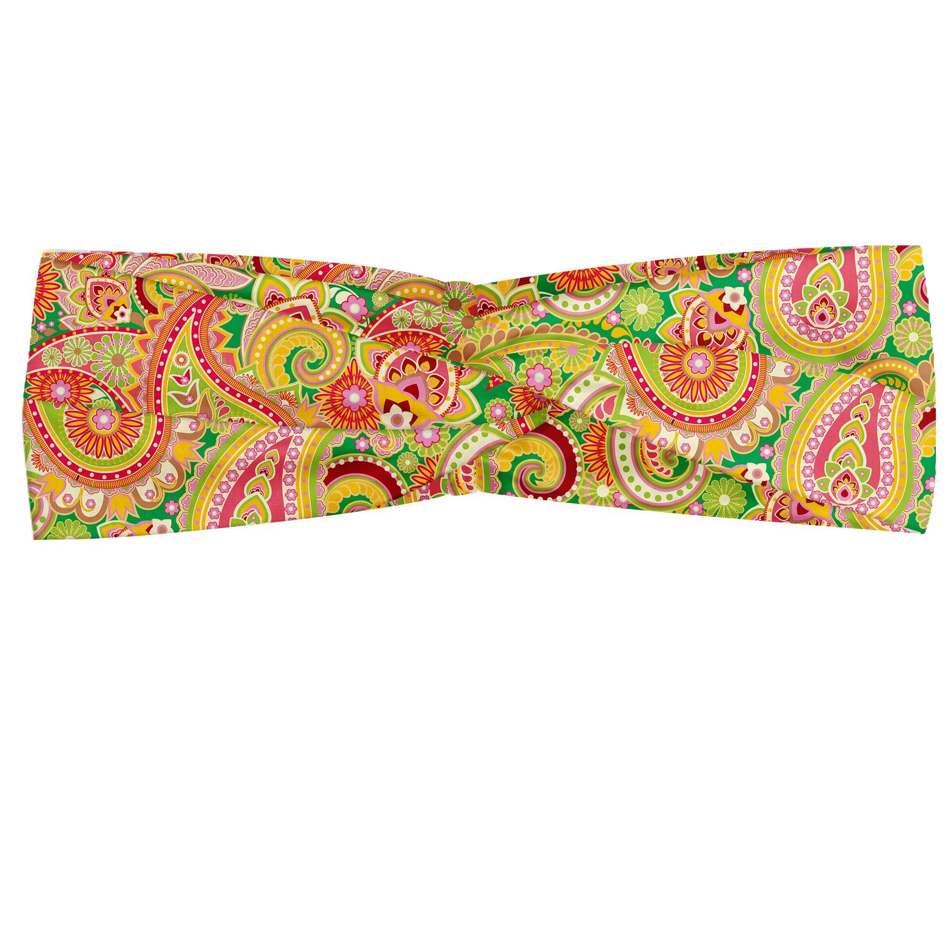 Abakuhaus Stirnband Elastisch und Angenehme alltags accessories Paisley Bunte Weinlese