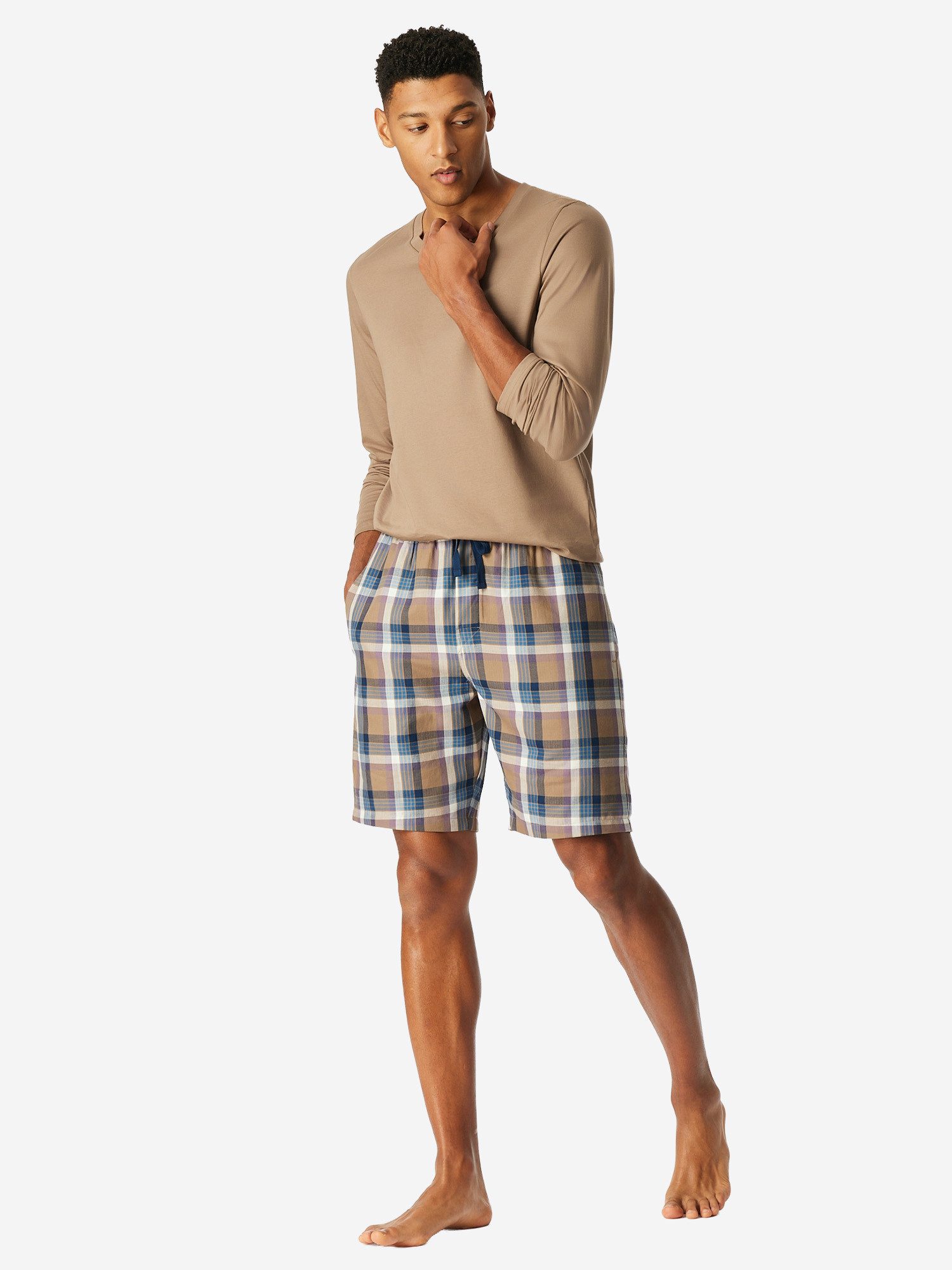 Schiesser Pyjamahose Bermuda - Mix Relax günstig online kaufen