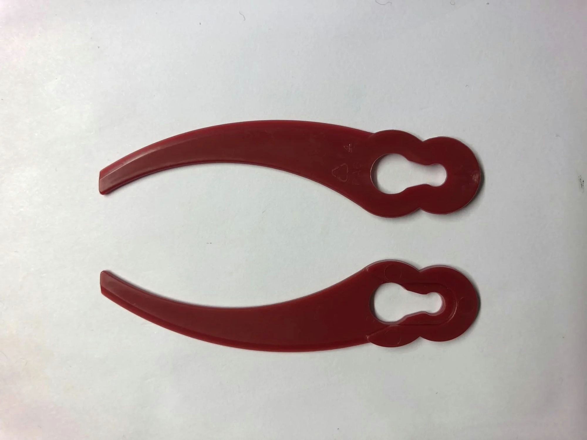 Westfalia Werkzeug Rasenmähermesser Ersatzmesser zu 967393 und 889631 Rasentrimmer, gebogen, Kunststoff, 20 Stück