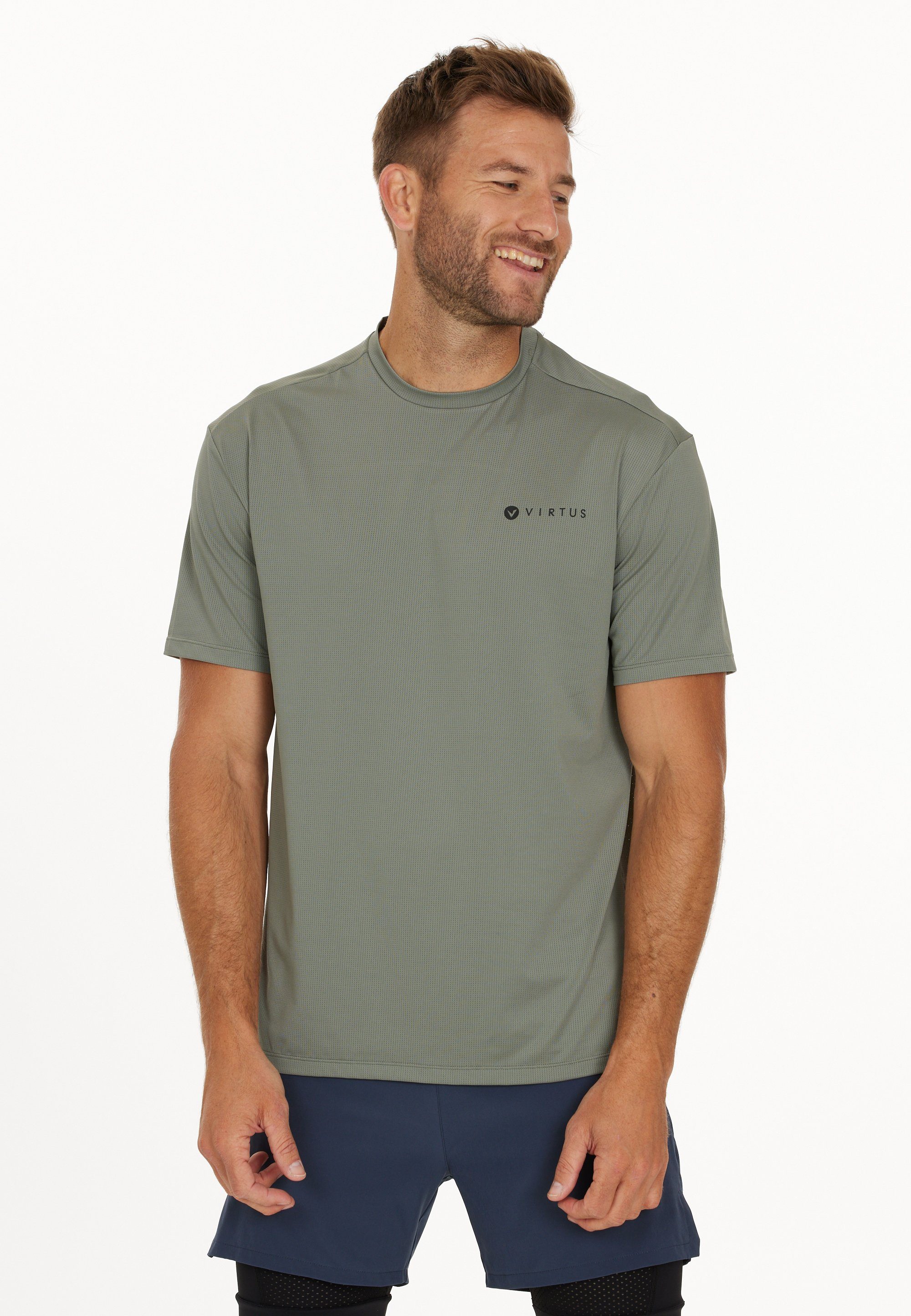Virtus T-Shirt Easton (1-tlg) mit feuchtigkeitsregulierender Funktion hellgrün