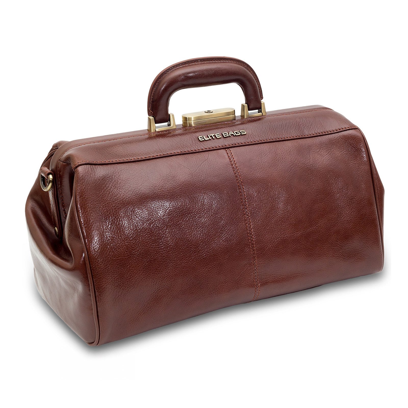 Elite Bags Arzttasche Elite Bags CLASSY deluxe Arzttasche Braun Leder 36 x 21 x 20 cm