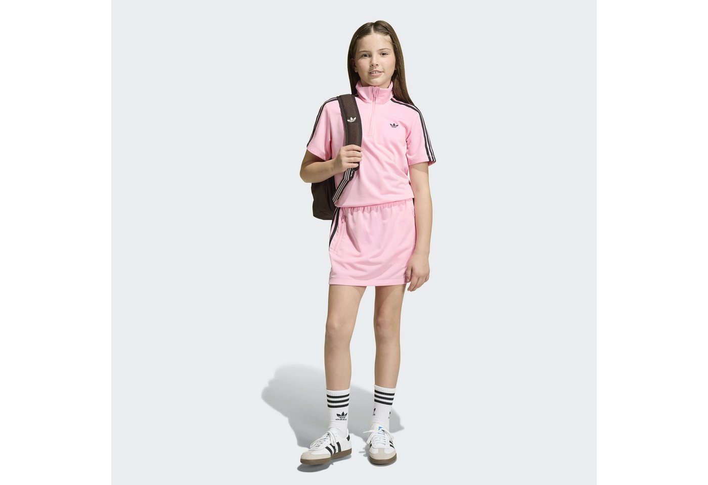 adidas Originals Shirtkleid FIREBIRD DRESS für Kinder, mit Reißverschluss, aus Polyester, sportlicher Schnitt
