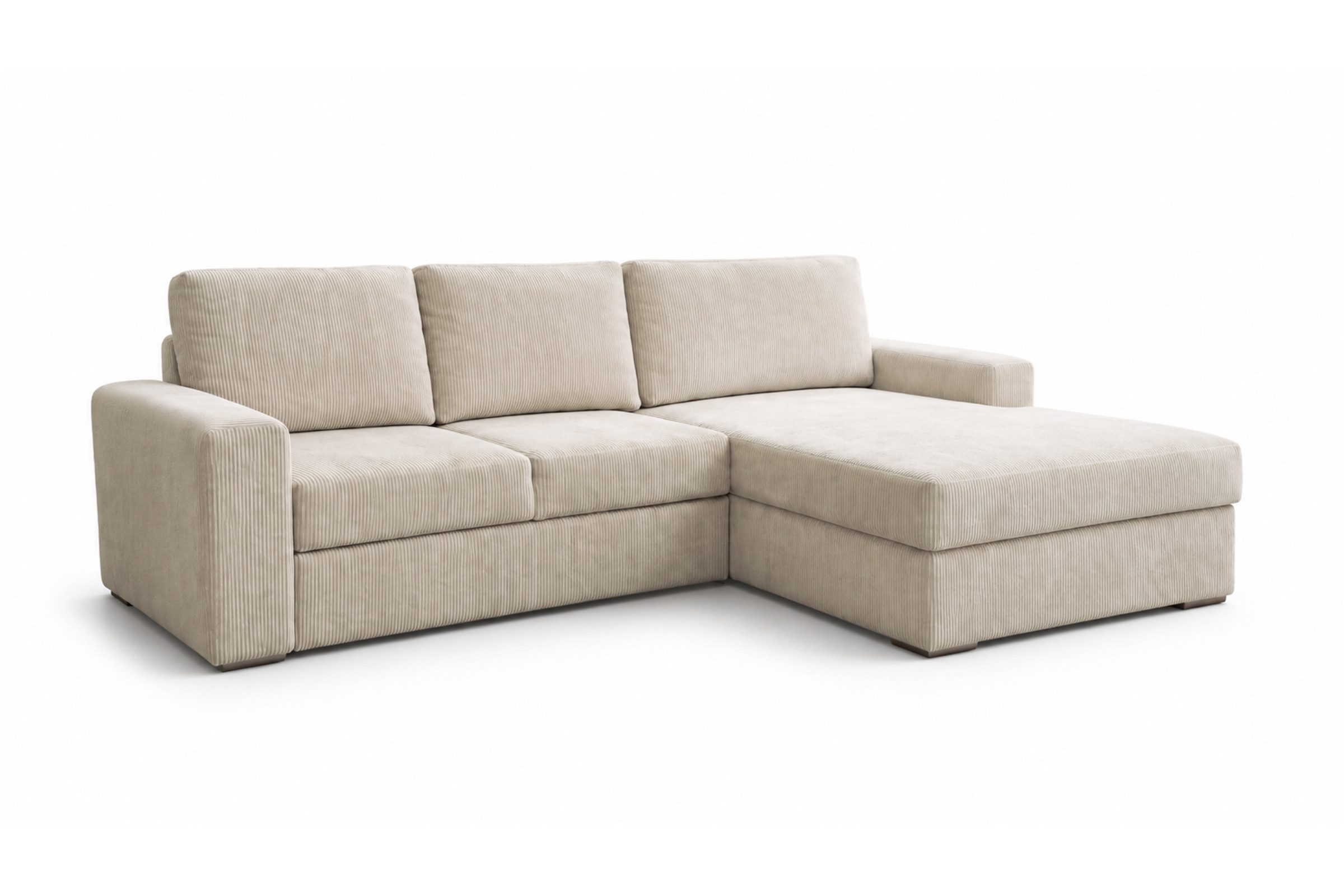 Ecksofa CORD XL 275 cm breit in Cord-Stoff Kuschelsofa