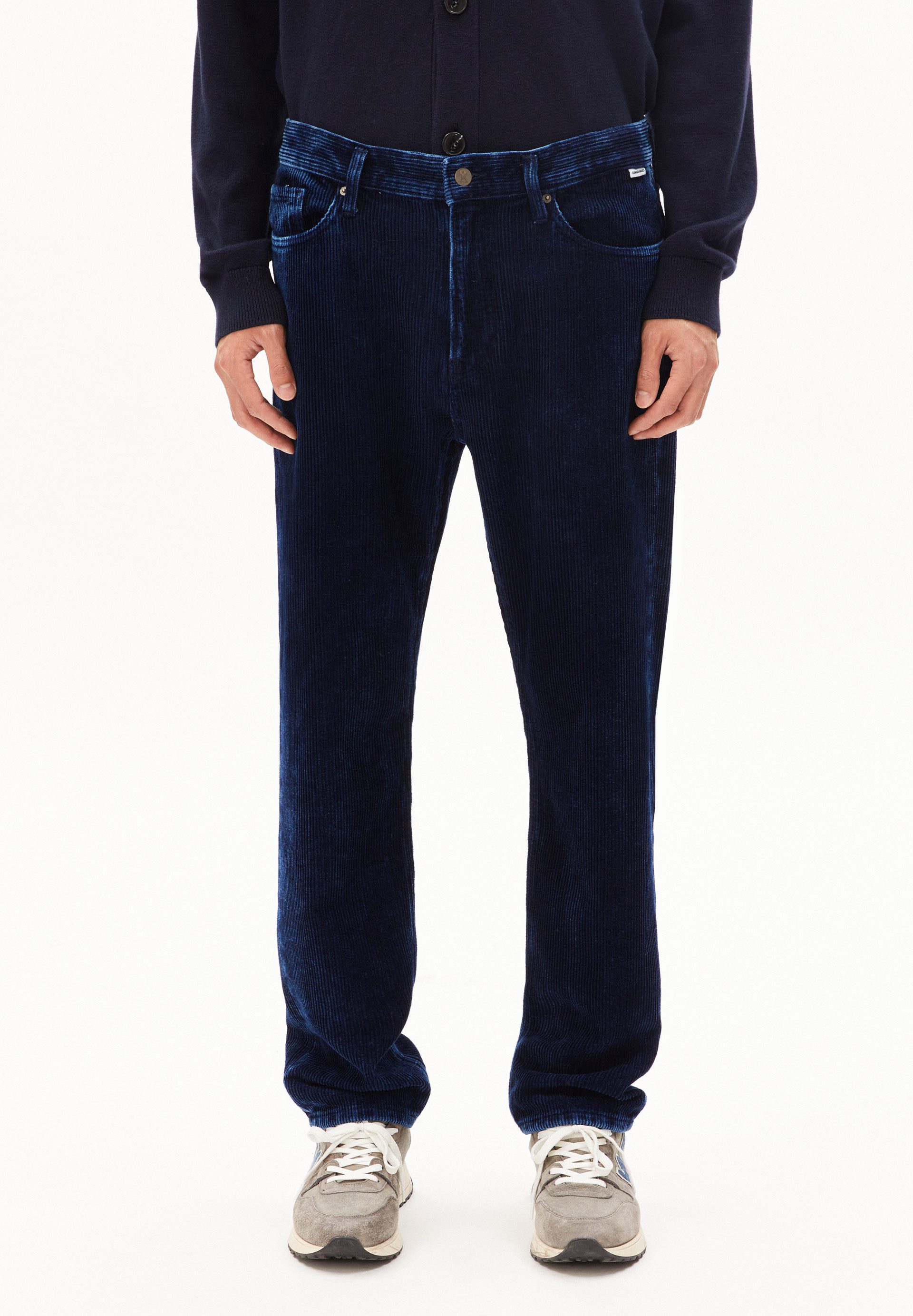 Armedangels Stoffhose MAAKX INDIGO CORD Cordhose aus Bio-Baumwolle (Relaxed Fit) Cordhose aus Bio-Baumwolle