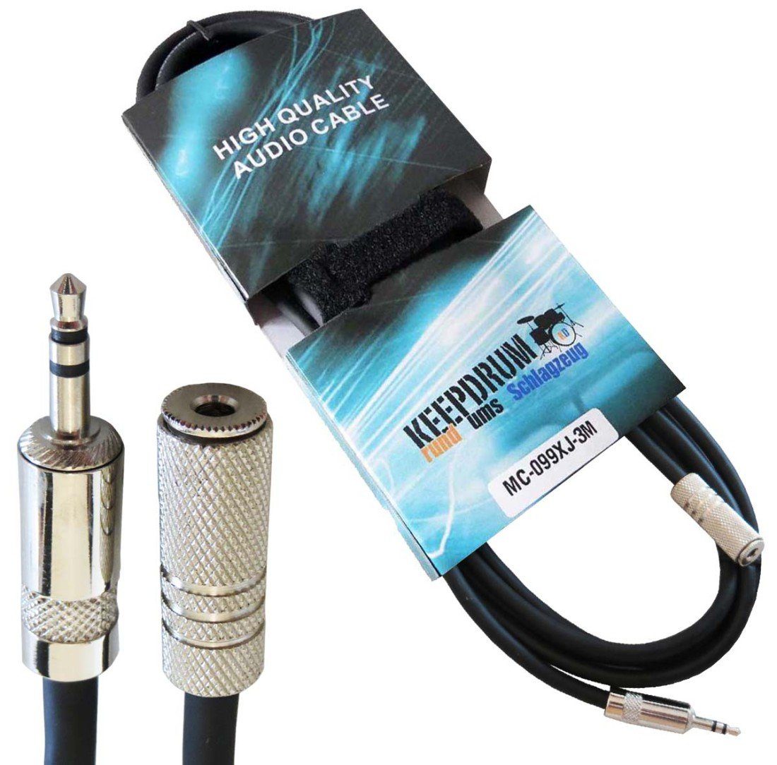 keepdrum keepdrum MC-099XJ 3m Verlängerungskabel 3,5 mm Audio-Kabel, (300 cm), Verlängerungskabel 3,5 mm