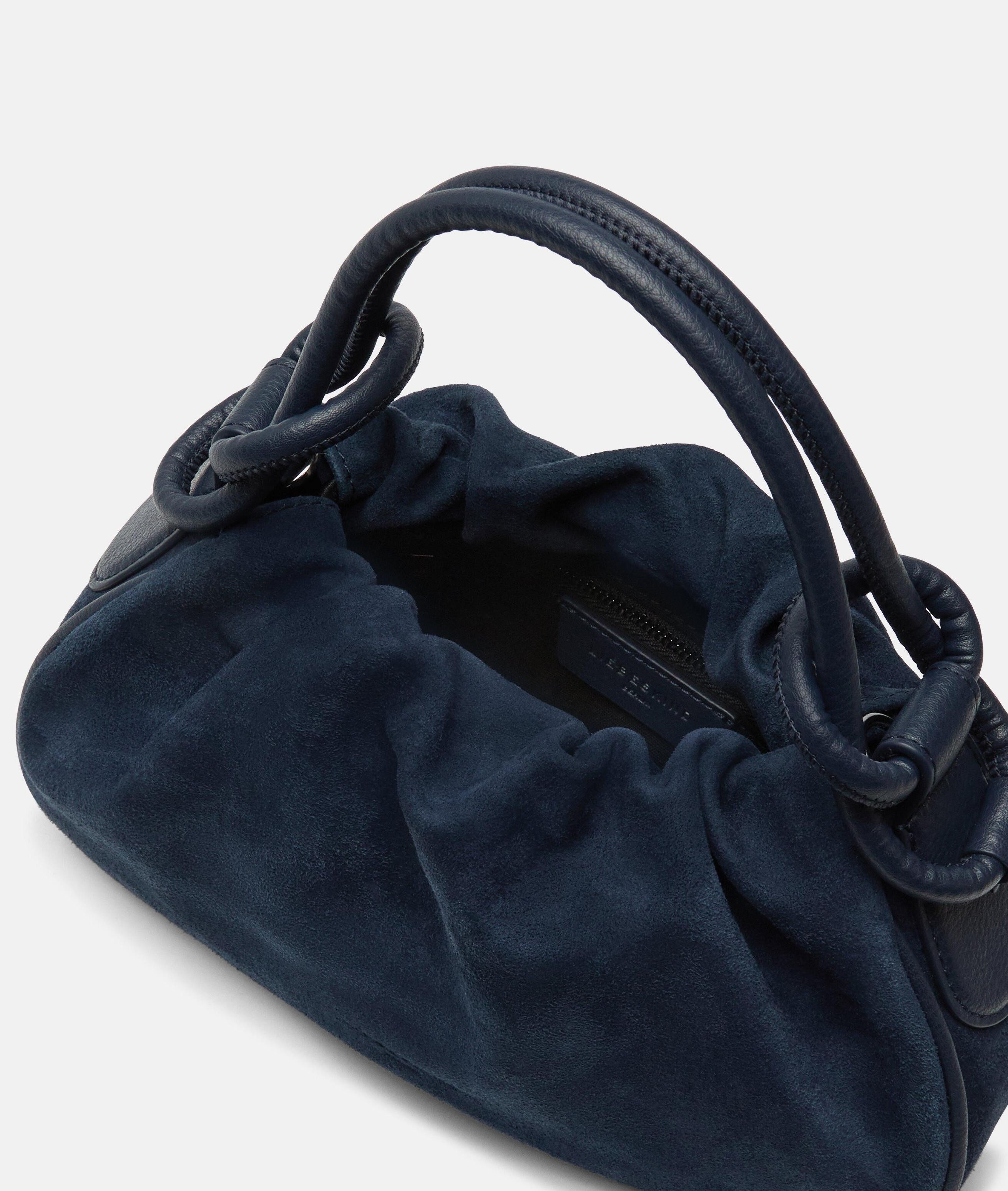 Liebeskind Berlin Schultertasche Mimi Hobo XS, Kleine Tasche in Velourslederoptik