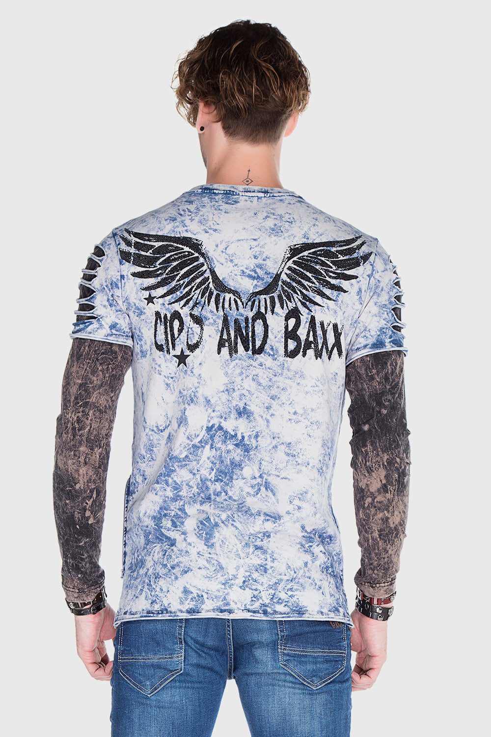 Cipo & Baxx T-Shirt Sweatshirt im lässigen Look