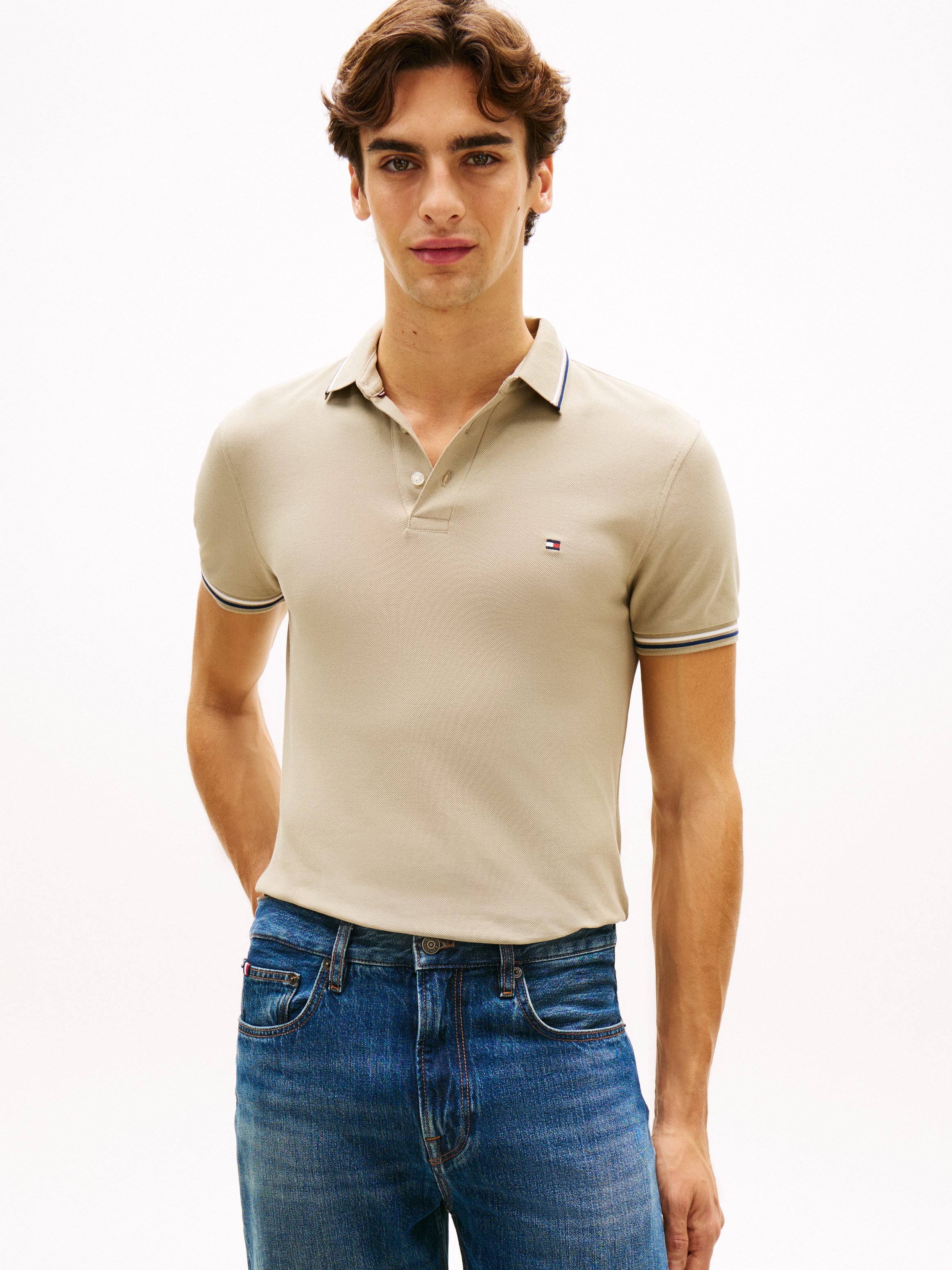 Tommy Hilfiger Poloshirt TOMMY TIPPED SLIM POLO
