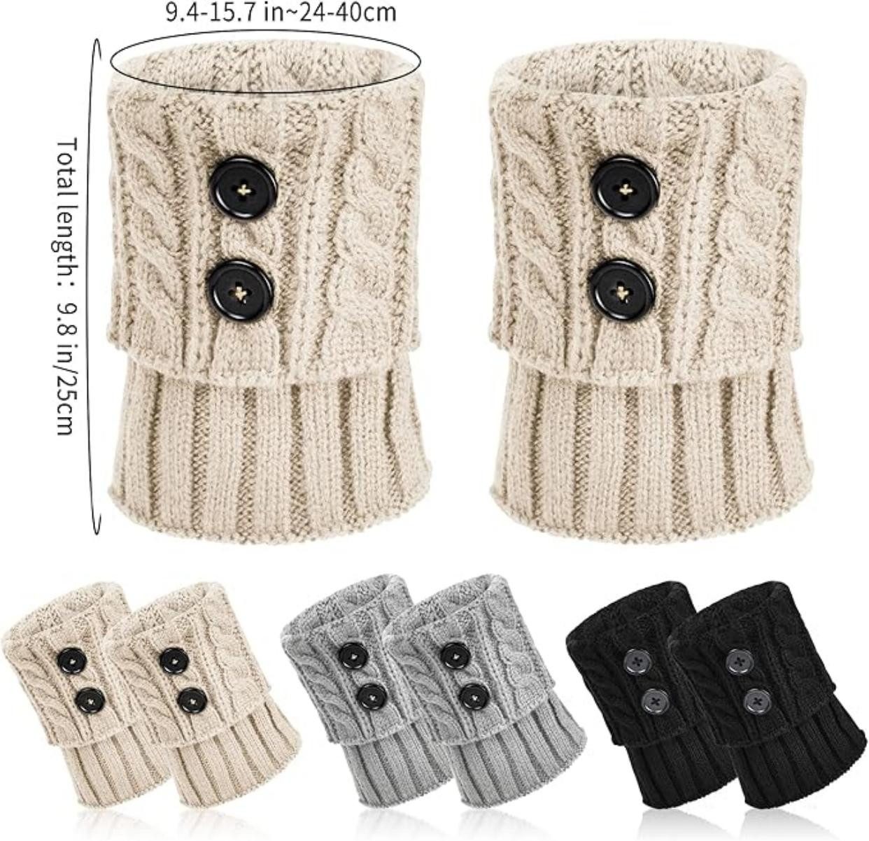 Coonoor Beinstulpen Damen Gestrickte Leg Warmers Warme Winter Beinstulpen günstig online kaufen