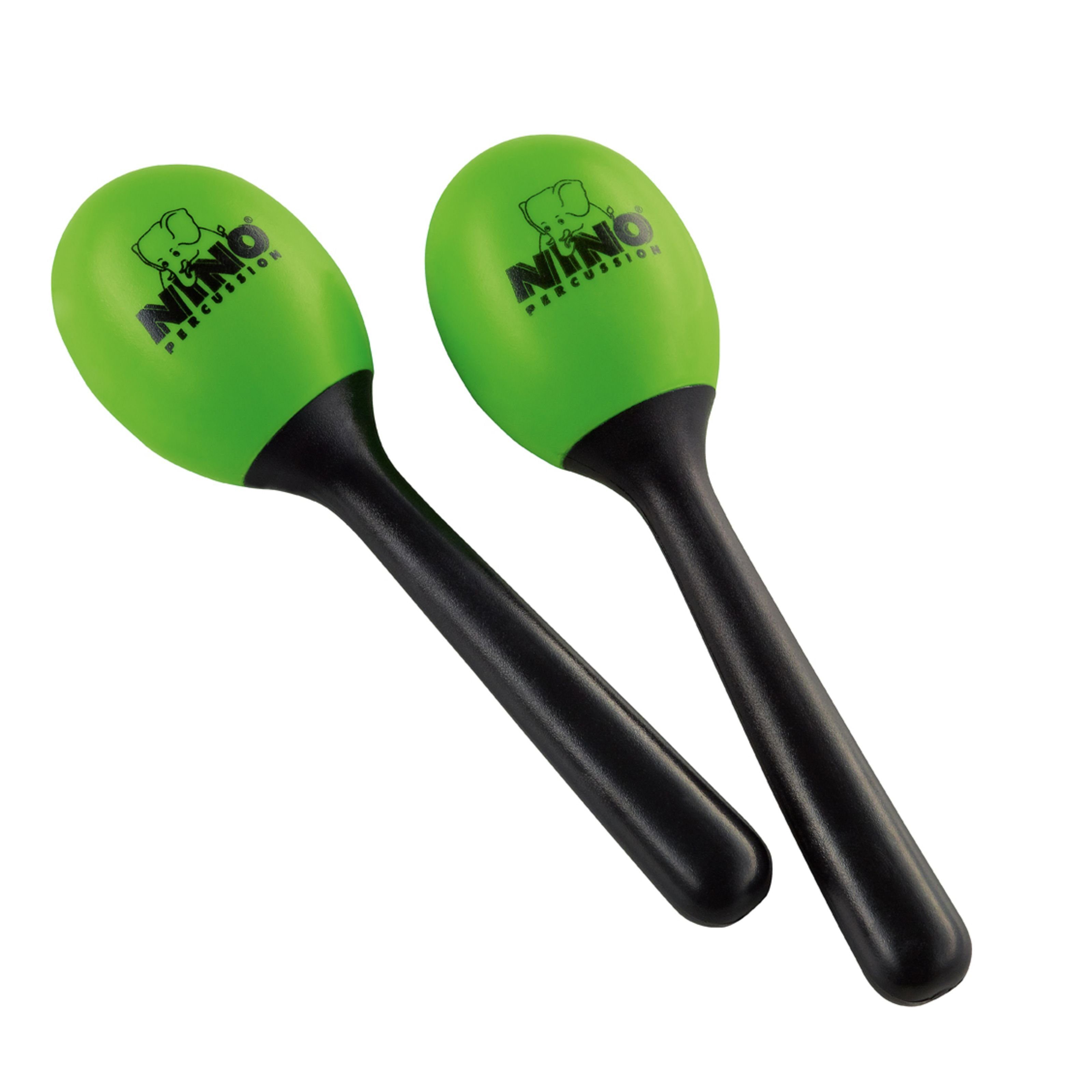 Meinl Percussion - Spielzeug-Musikinstrument, NINO569GG, Grasgrün Maracas Plastic Egg Shaker