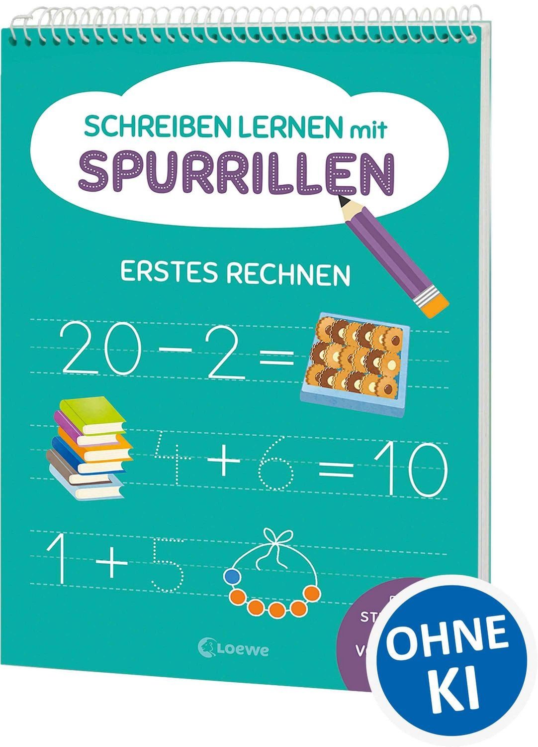 Schreiben lernen mit Spurrillen - Erstes Rechnen / diverse
