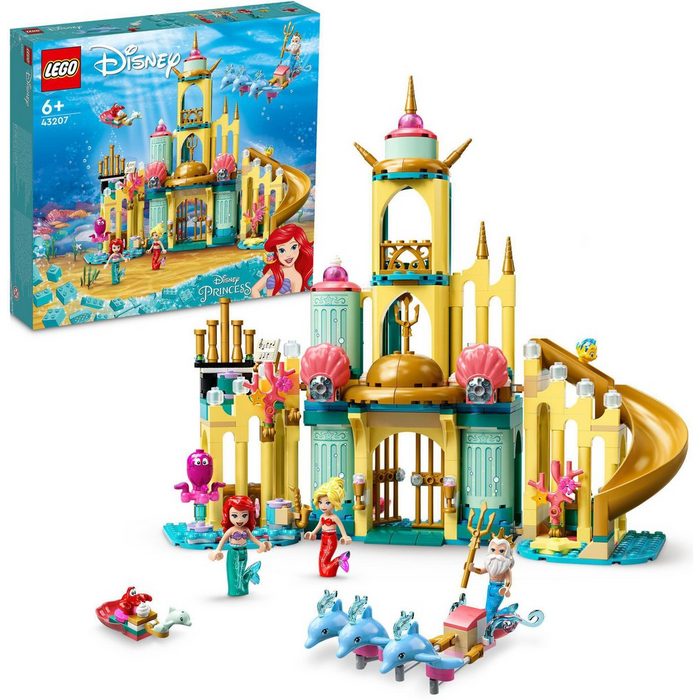 LEGO® Konstruktionsspielsteine Arielles Unterwasserschloss (43207) LEGO® Disney Princess (498 St) Made in Europe