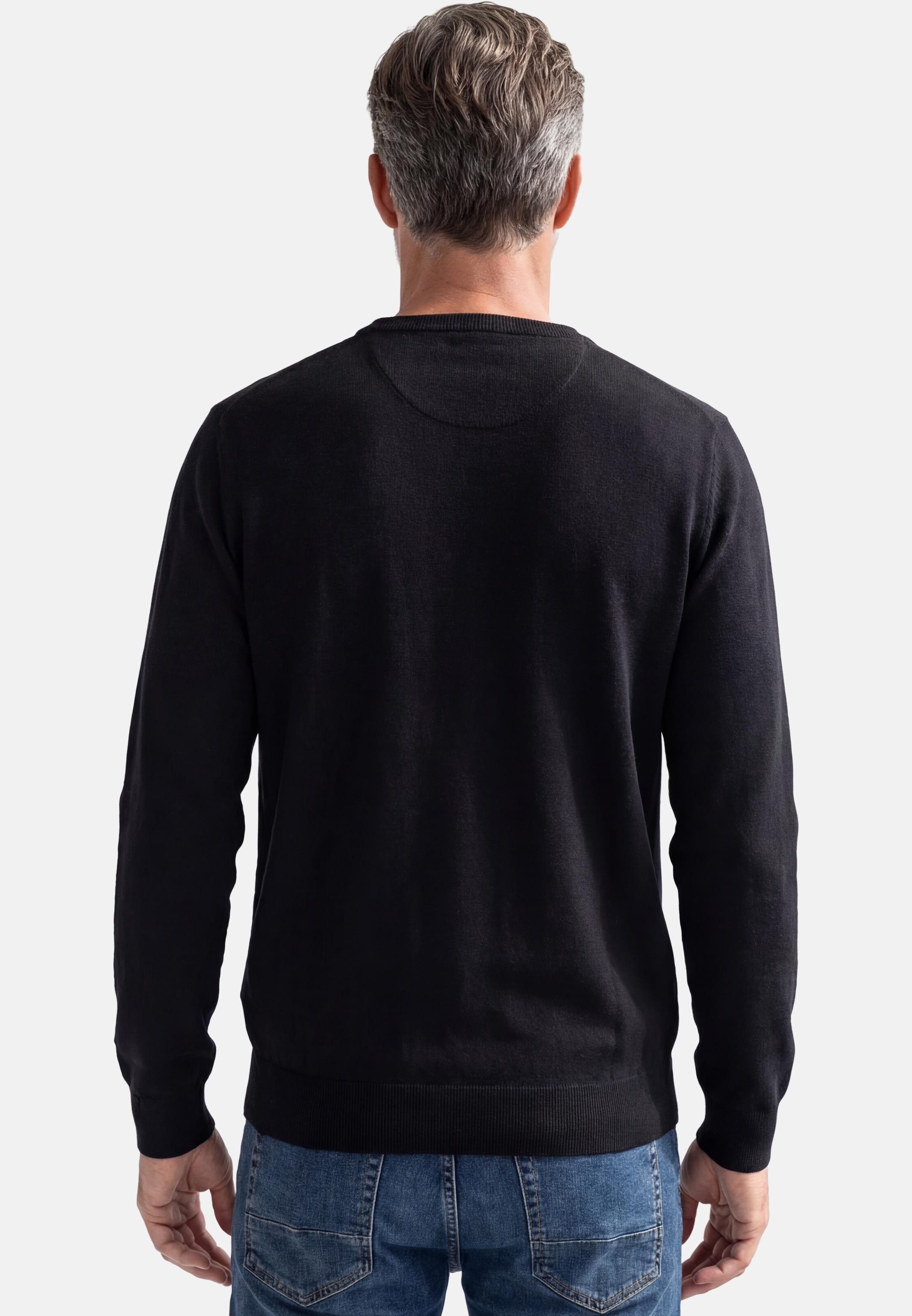 Redmond Rundhalspullover Basic (1-tlg) Pullover - Baumwolle - Atmungsaktiv - Weicher Feinstrick