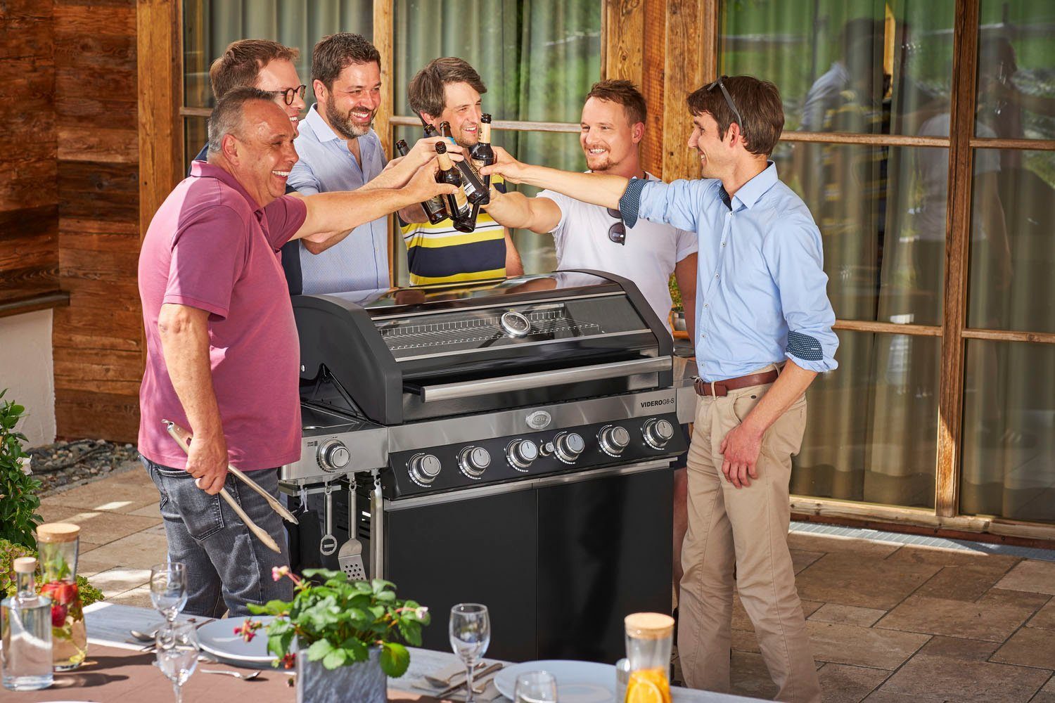 RÖSLE Grillzange Barbecue, 25054, mit patentiertem Verschlusssystem, 43 cm, Edelstahl 18/10