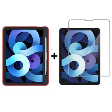 Lobwerk Tablet-Hülle 2in1 Set (Hülle + Folie) für Apple Ipad Pro 11 2018 2020 11 Zoll, Sturzdämpfung, Aufstellfunktion, Outdoor