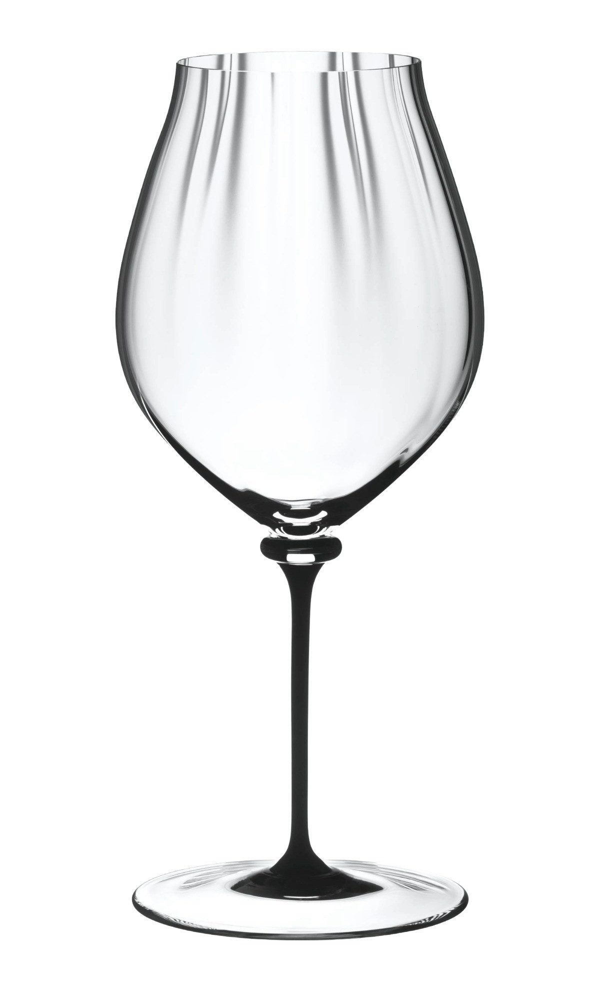 RIEDEL THE WINE GLASS COMPANY Rotweinglas Riedel Fatto A Mano Performance Pinot Noir Schwarz, Kristallglas