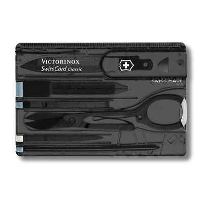 Victorinox Multitool SwissCard Classic schwarz transparent 0.7133.T3
