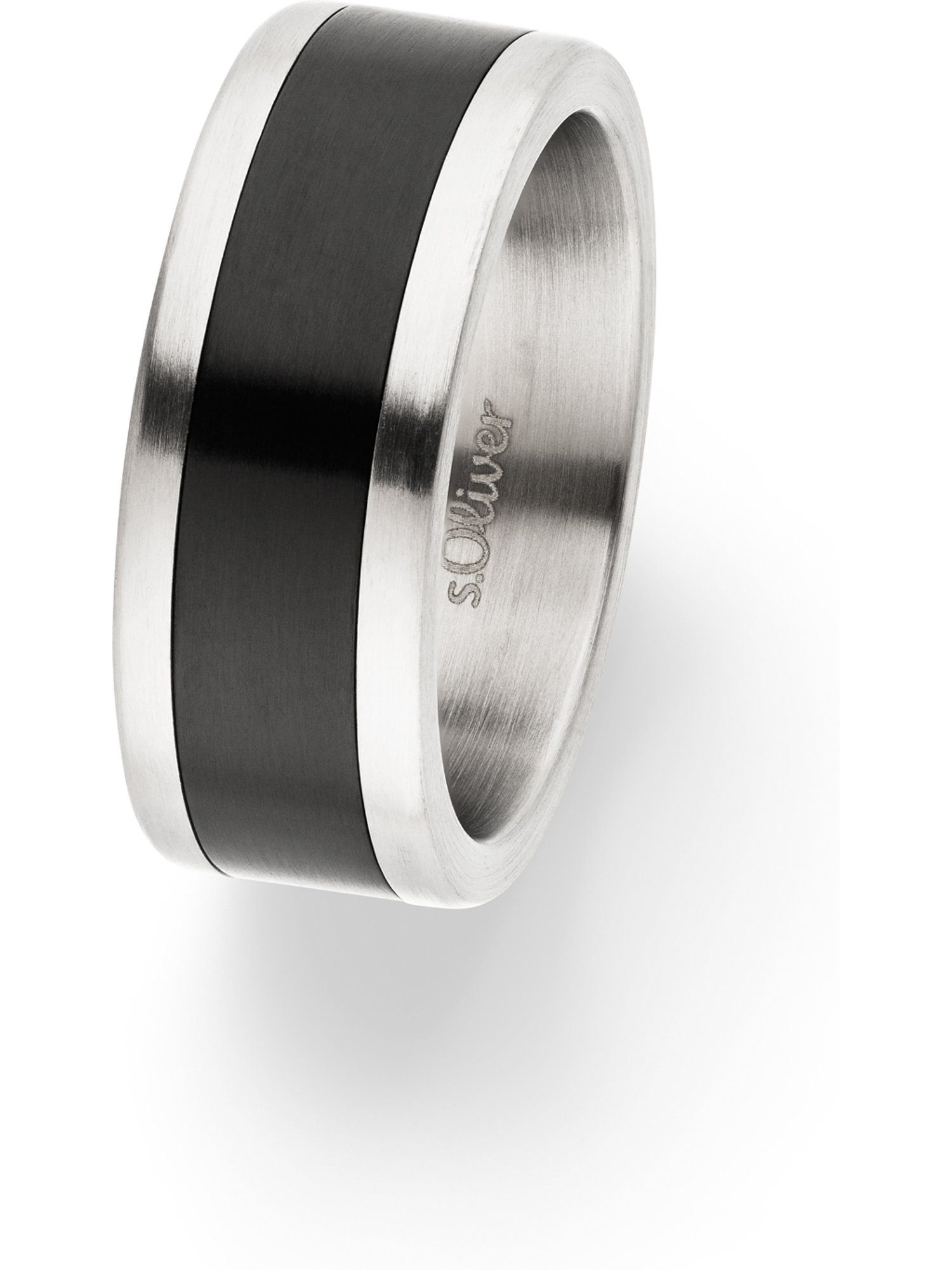 s.Oliver Fingerring S.Oliver Herren-Herrenring Edelstahl