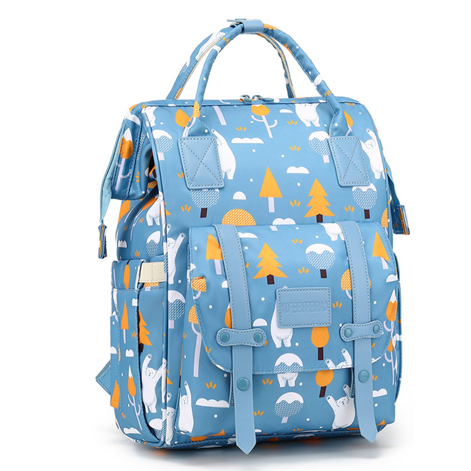 REDOM Wickelrucksack Baby Multifunktions großes Hauptfach stilvoller Alltagsrucksack (Milchfläsche Rucksack Tasche mit USB-Anschluss, Multifunktional, Babytasche), mit Kinderwagen-Haken