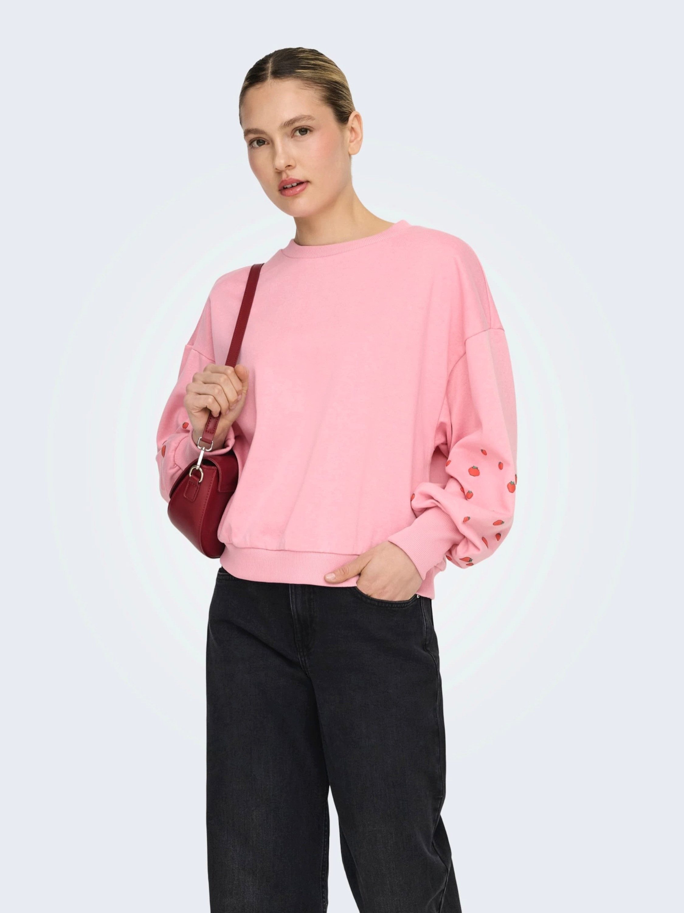 ONLY Sweatshirt ONLBrooke (1-tlg) Drapiert/gerafft