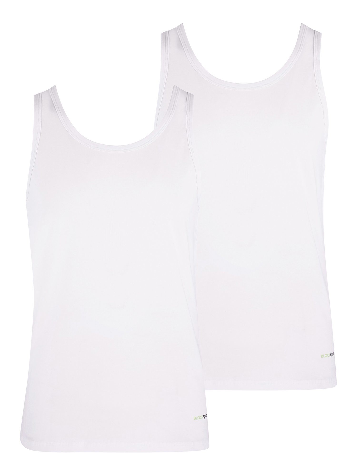(2-St) Tender weiß BlackSpade Unterhemd Cotton